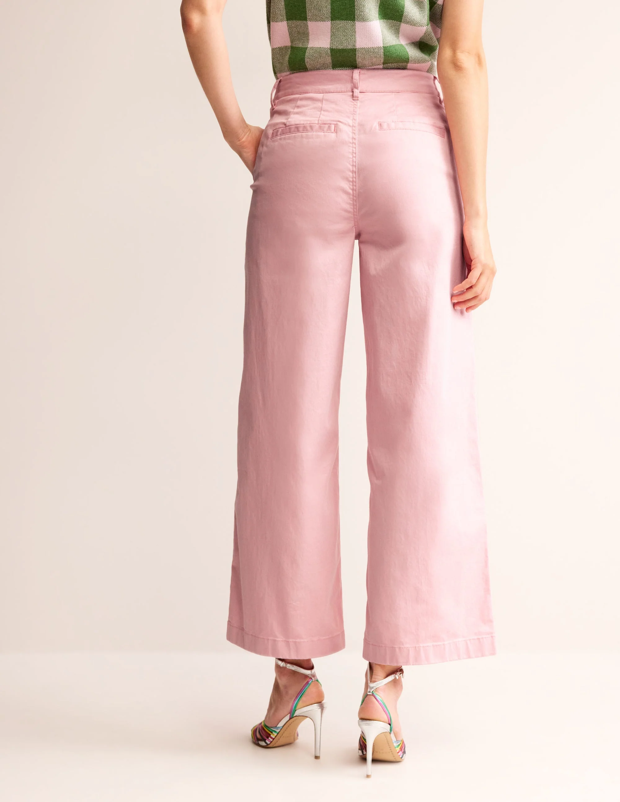 BARNSBURY CHINOHOSE MIT WEITEM BEIN-Rosé - Image 3