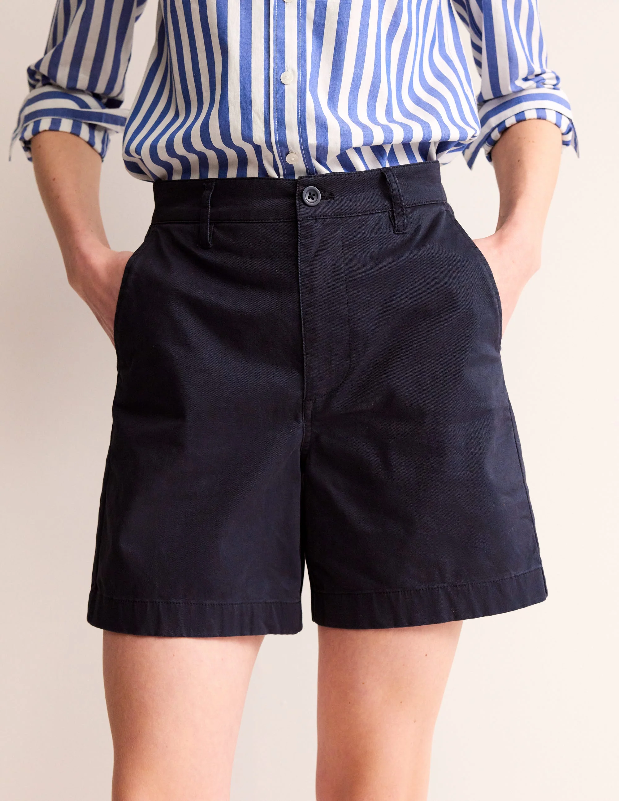 Barnsbury Chinoshorts-Aqua Marine Marl - Image 4