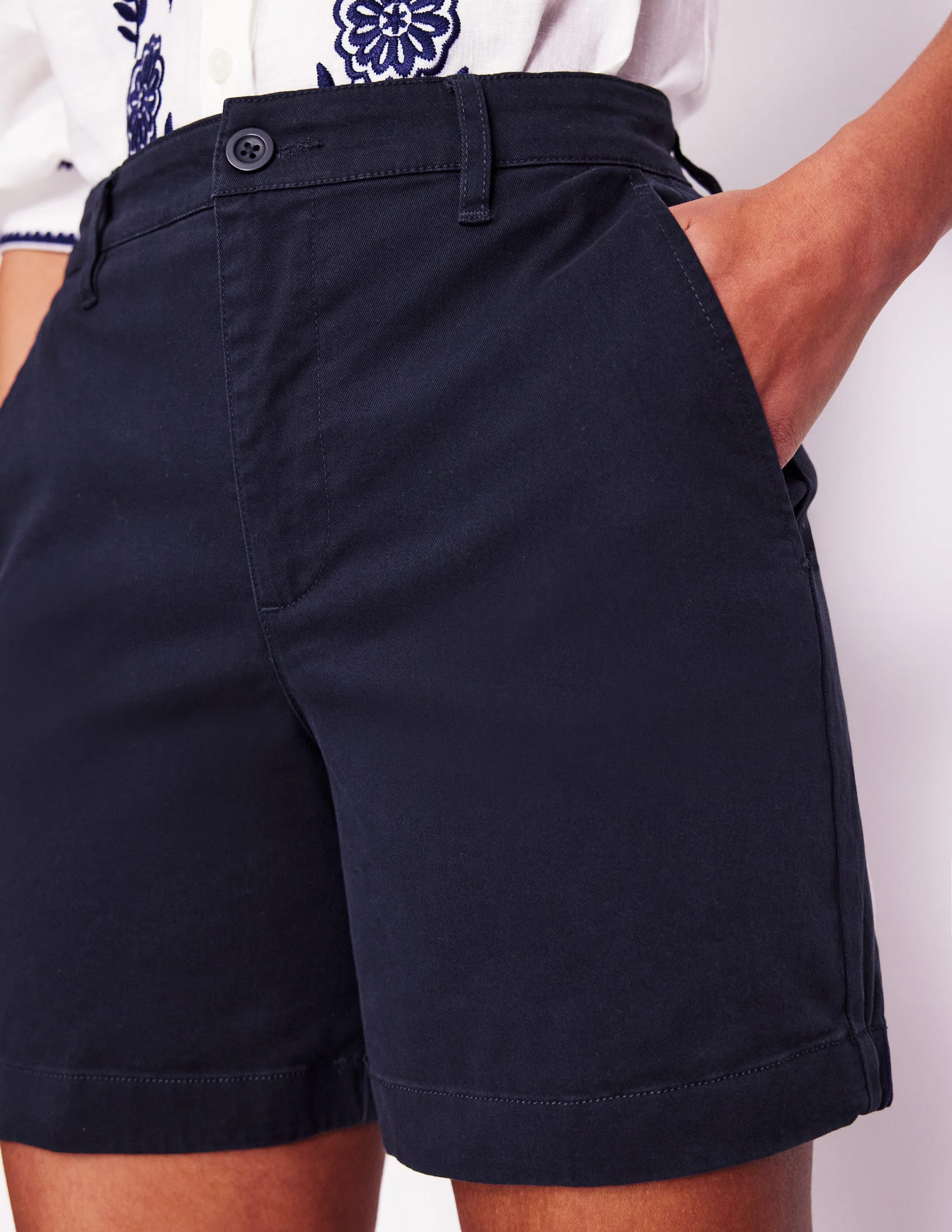 Barnsbury Chinoshorts-Aqua Marine Marl - Image 5