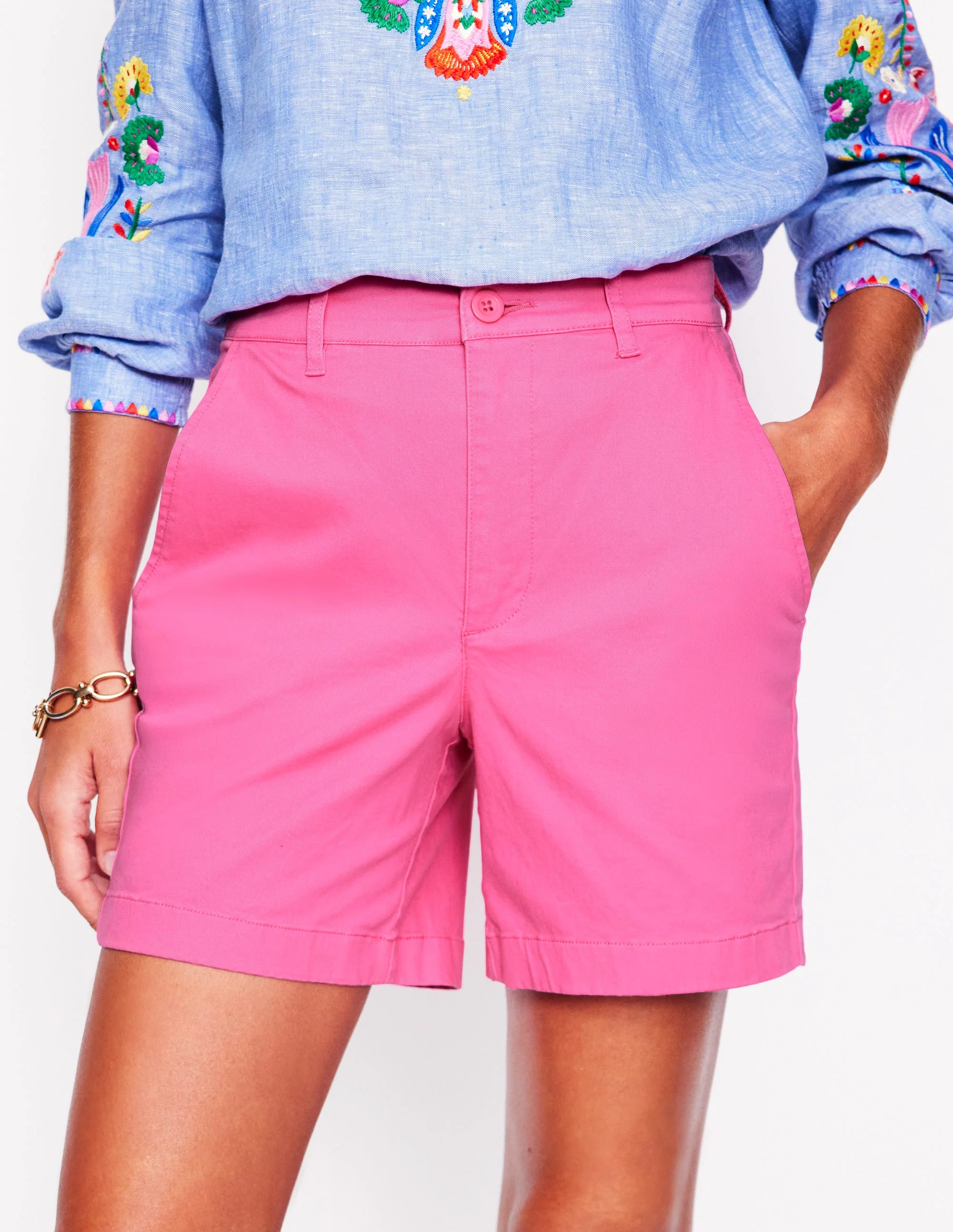 Barnsbury Chinoshorts-Sorbet-Rosa - Image 4