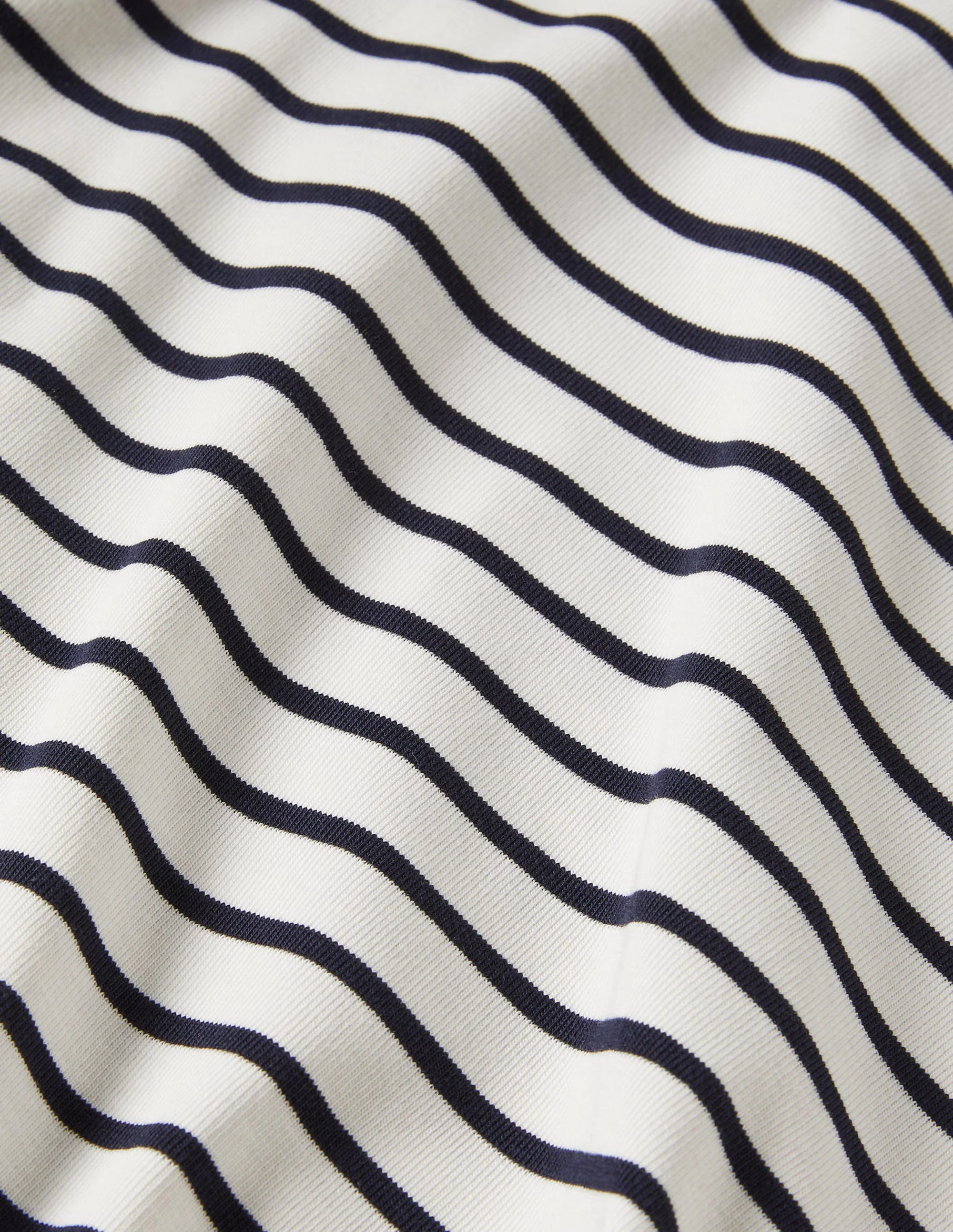 Basic-Rollkragenoberteil-Naturweiß/Navy, Gestreift - Image 9