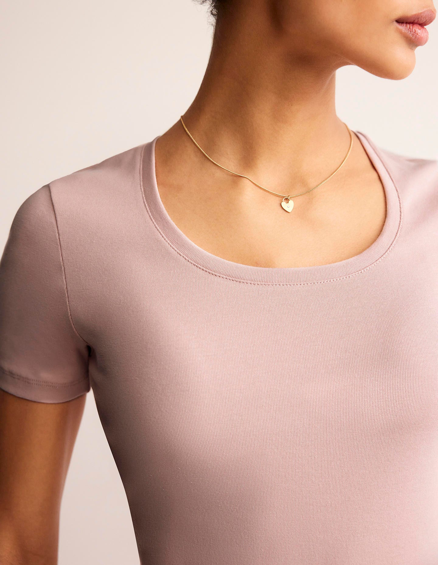 Basic-T-Shirt aus Jersey-Milchshake - Image 3