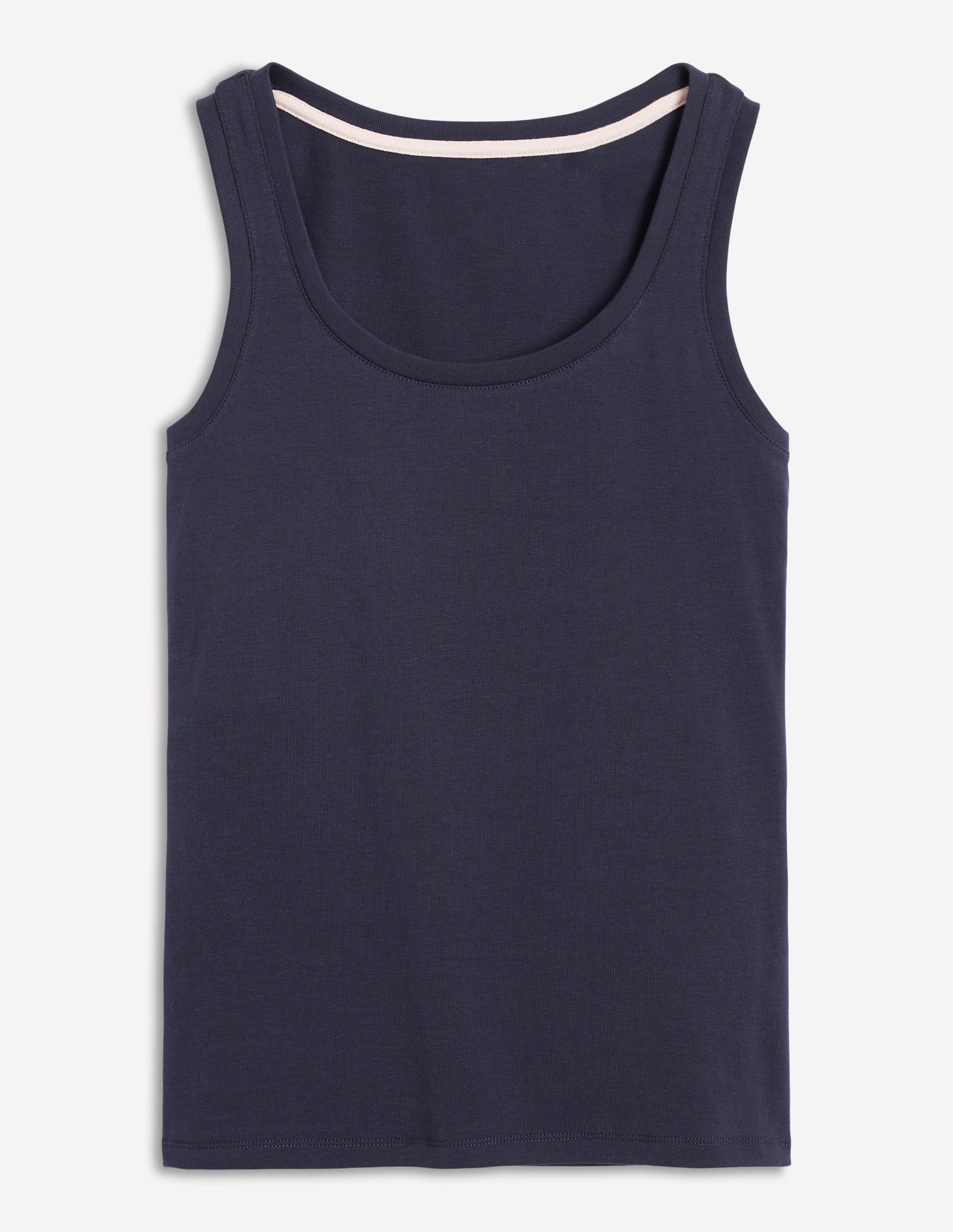 Basic-Top mit tiefem Rundhalsausschnitt-Marineblaue - Image 4