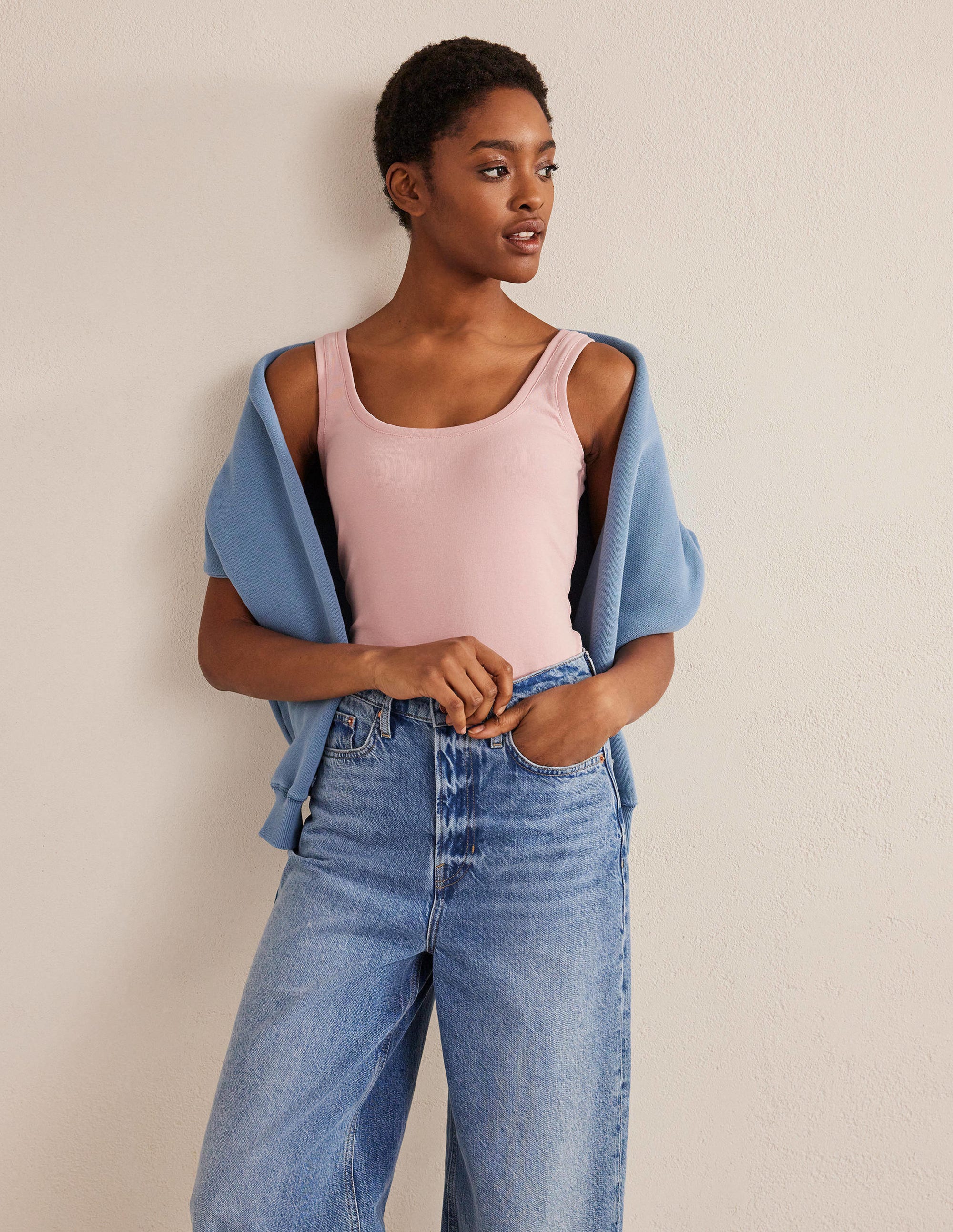 Basic-Trägershirt-Milchshake