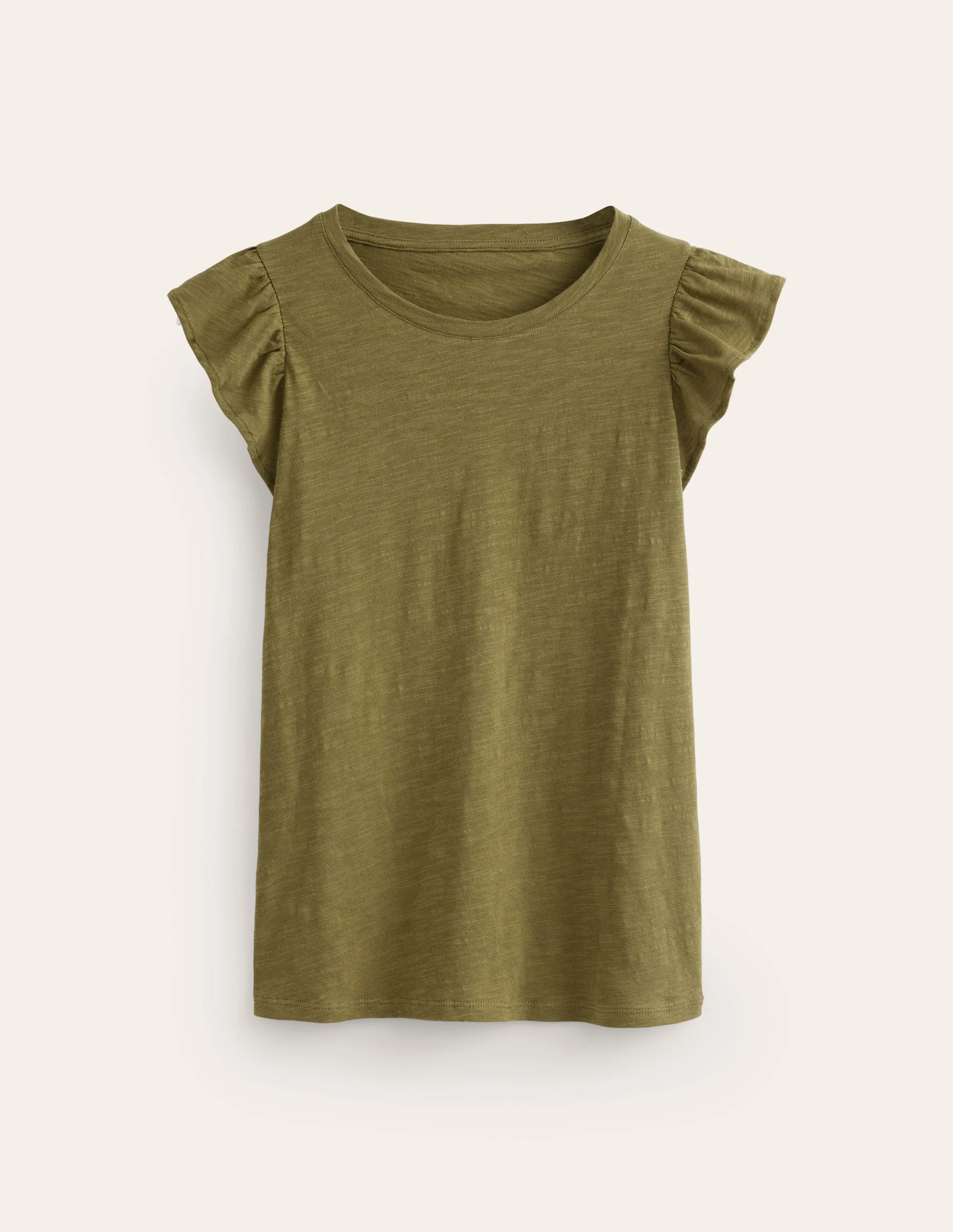 Baumwoll-T-Shirt mit Flatterärmeln-Eintagsfliege - Image 6