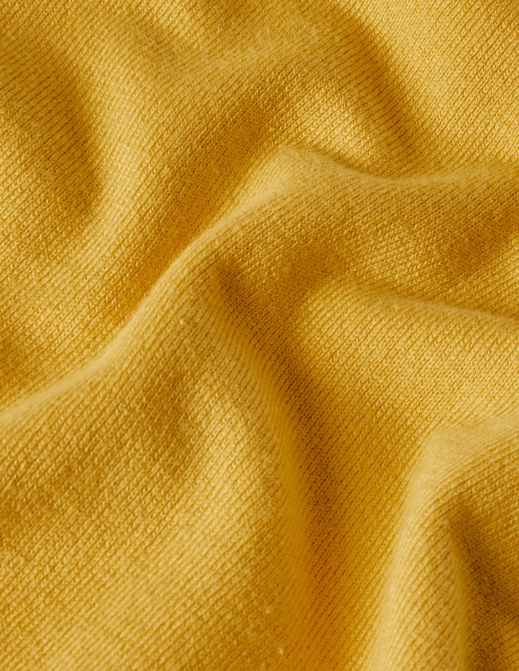 Baumwollpullover mit V-Ausschnitt-Honiggold - Image 6
