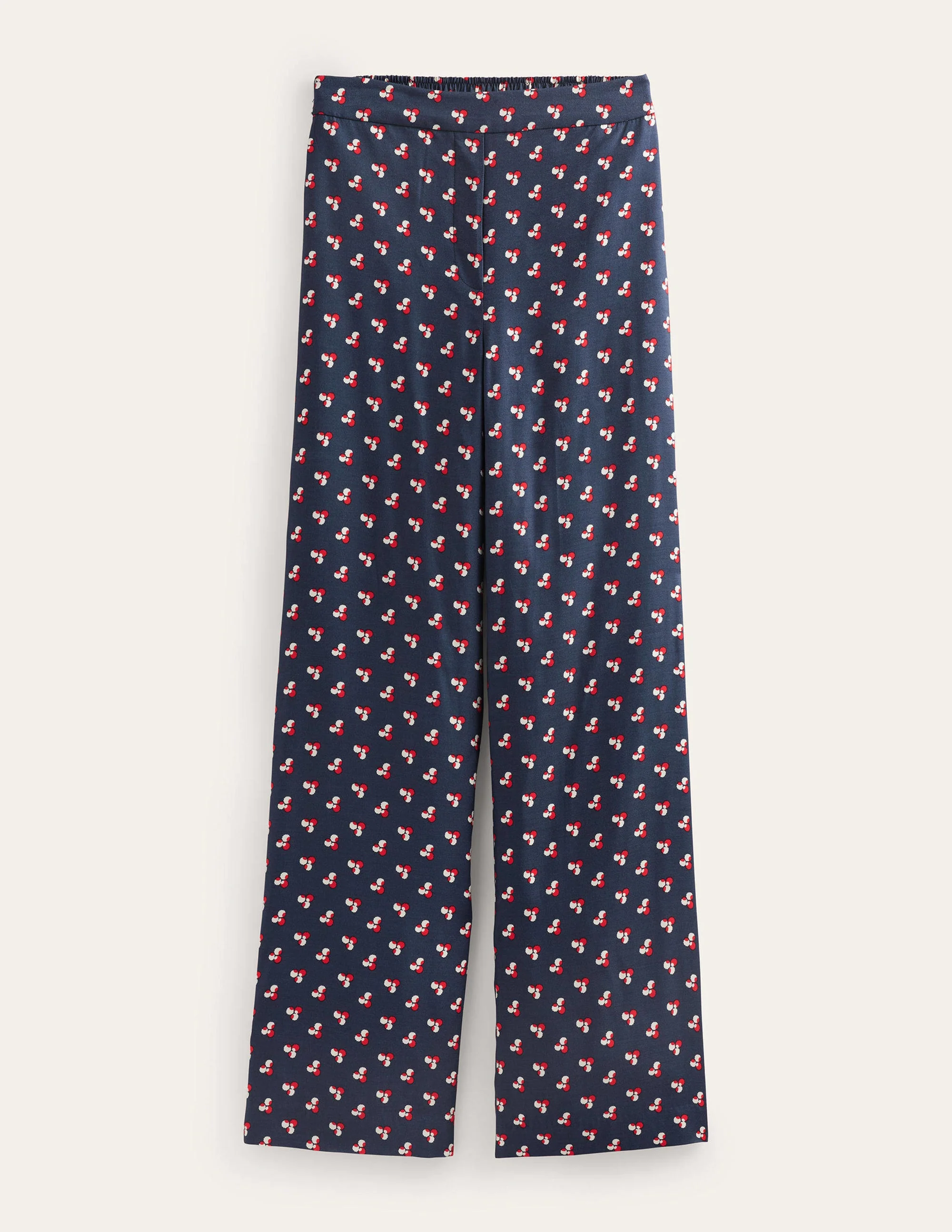 Bedruckte Schlupfhose-Französisches Marineblau, Fallende Punkte - Image 5