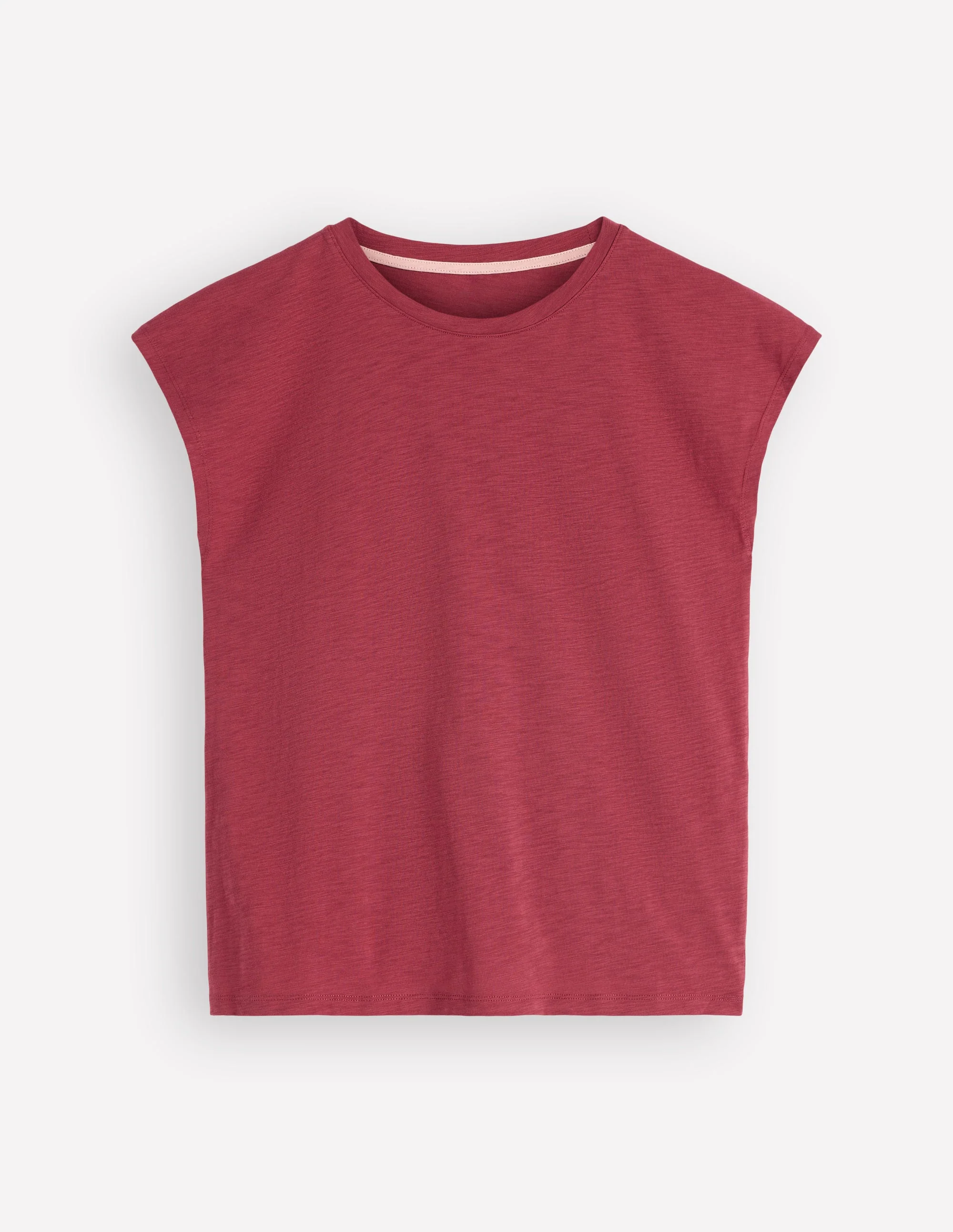 Bedrucktes T-Shirt mit Flammgarn-Erdiges Rot - Image 5