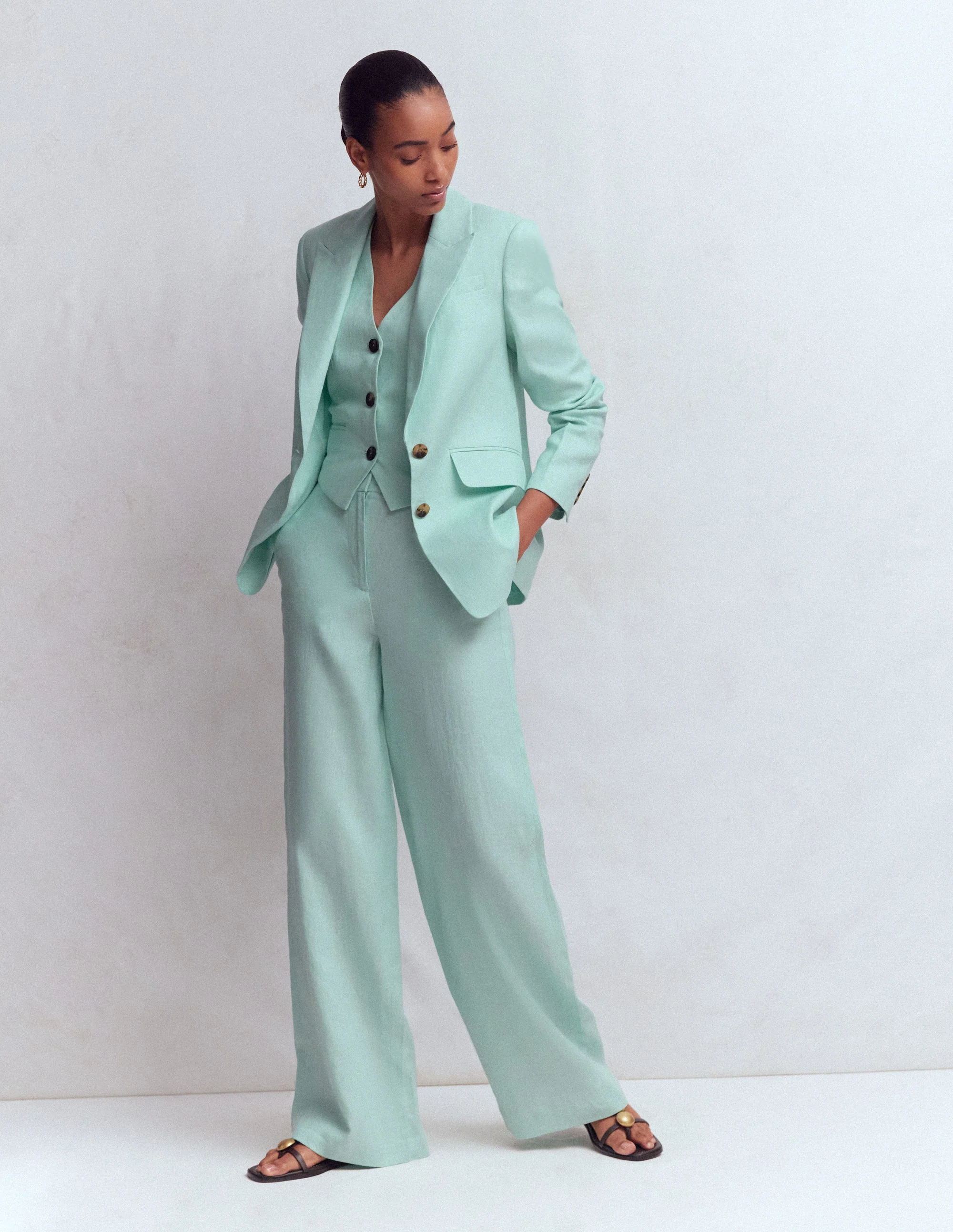 Belgravia Leinenhose-Minze