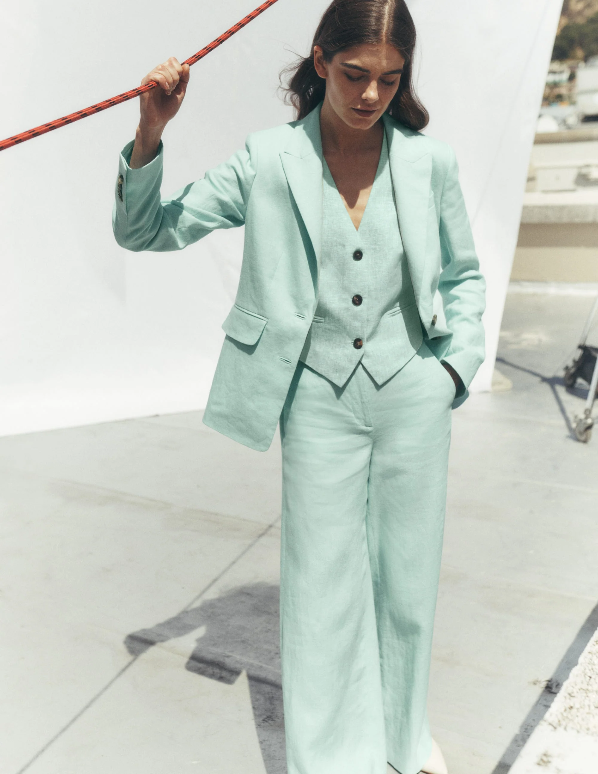 Belgravia Leinenhose-Minze - Image 6