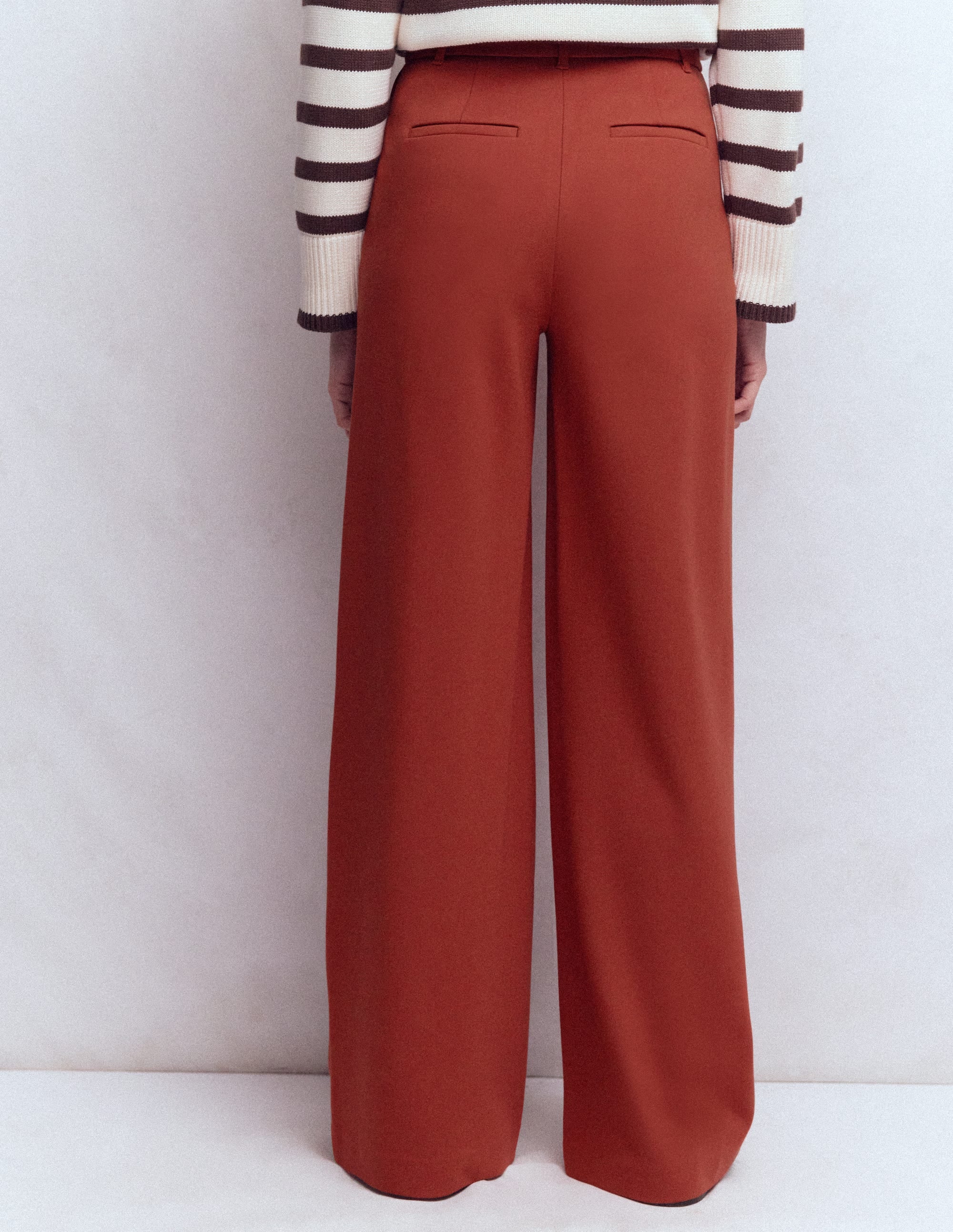 Belgravia Ponte-Hose-Braun-Orange - Image 3