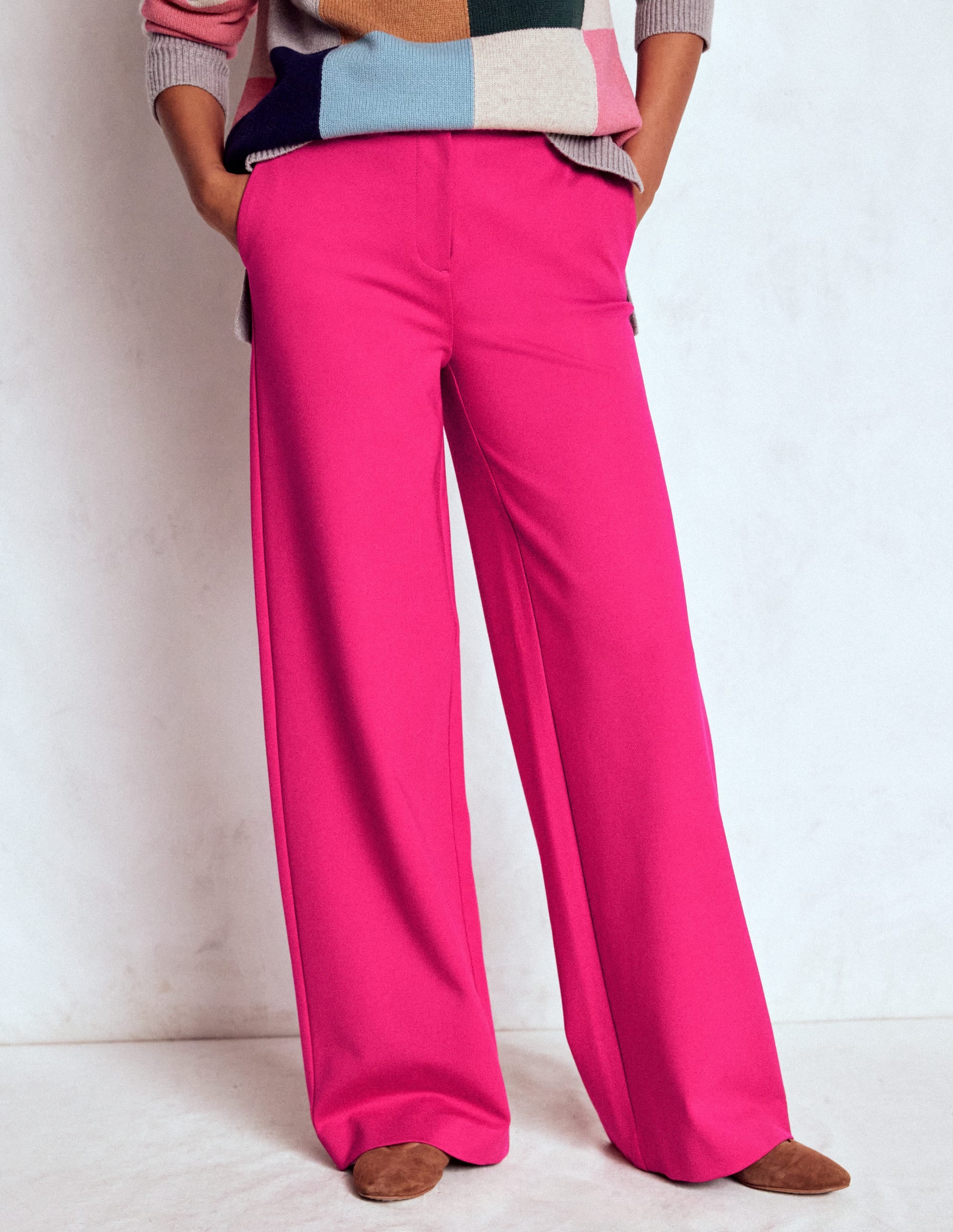 Belgravia Ponte-Hose-Kräftiges Rosa - Image 4