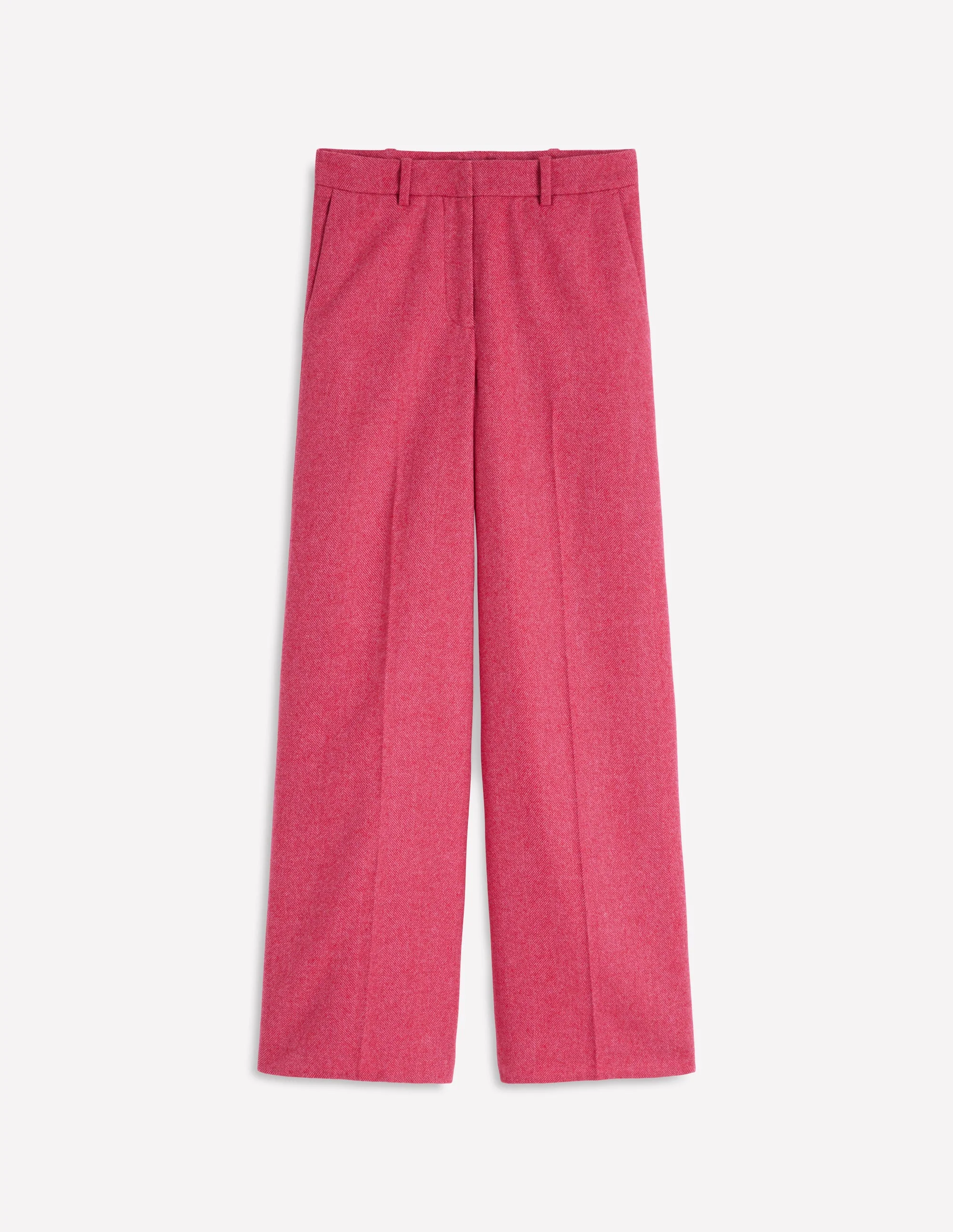 Belgravia Wollhose-Rot und Rosa Breites Fischgrätmuster - Image 6