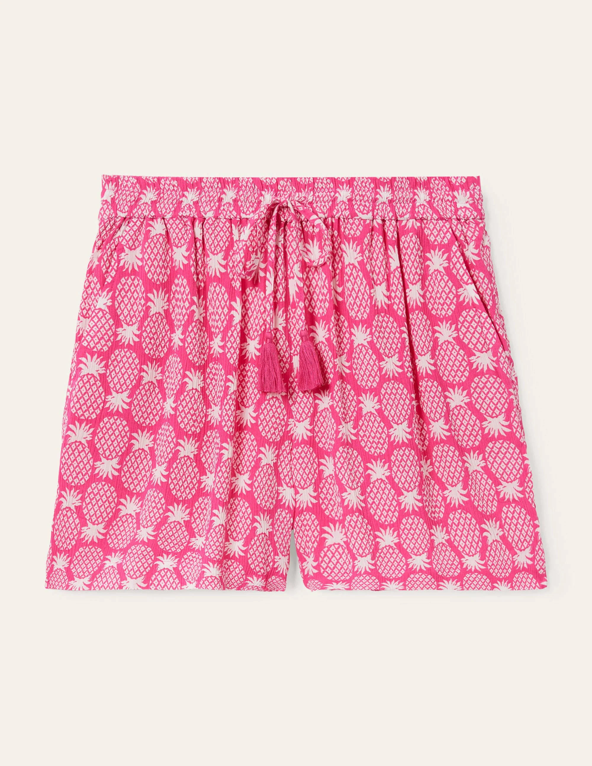 Bembridge Shorts-Partyrosa, Geometrisches Ananasmuster - Image 6