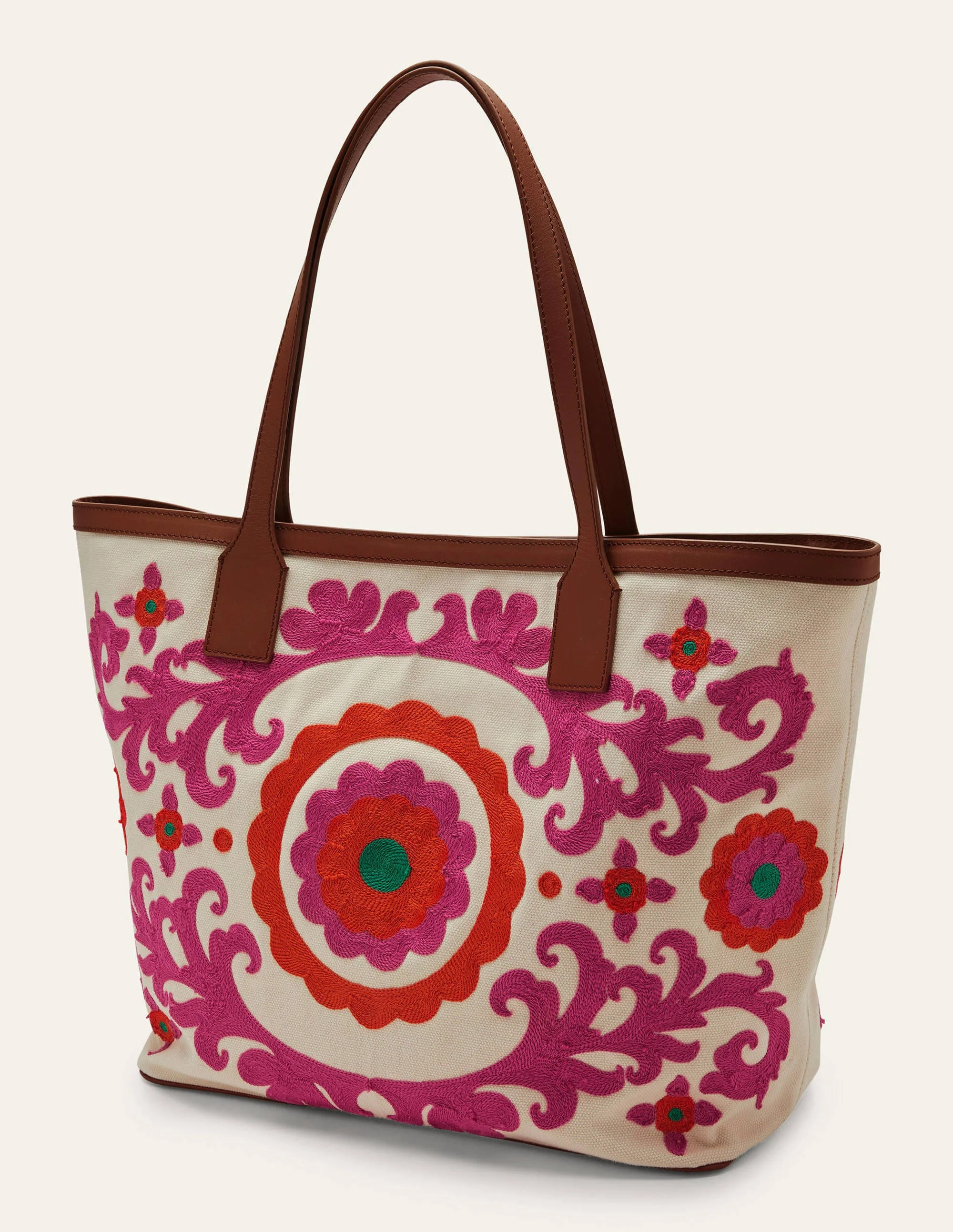 Bestickter Canvas-Shopper-Rosa - Image 2