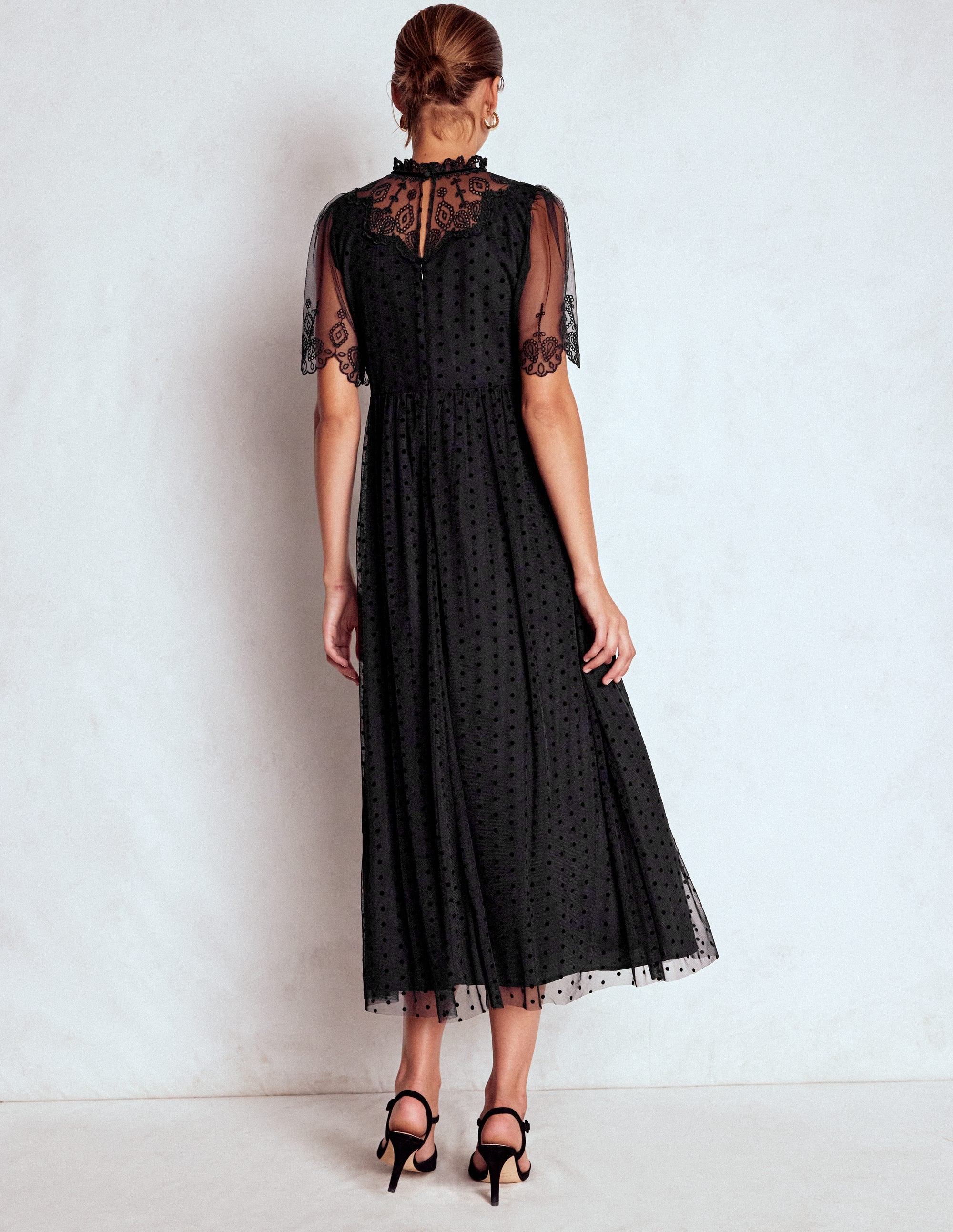 Besticktes Tüll-Partykleid-Schwarz - Image 3