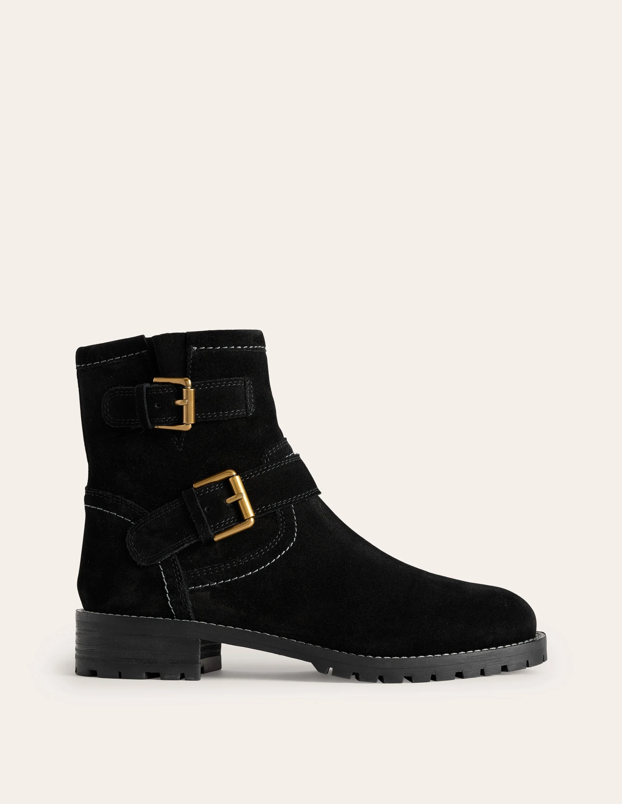 Bikerstiefel mit Schnallen-Schwarz - Image 2