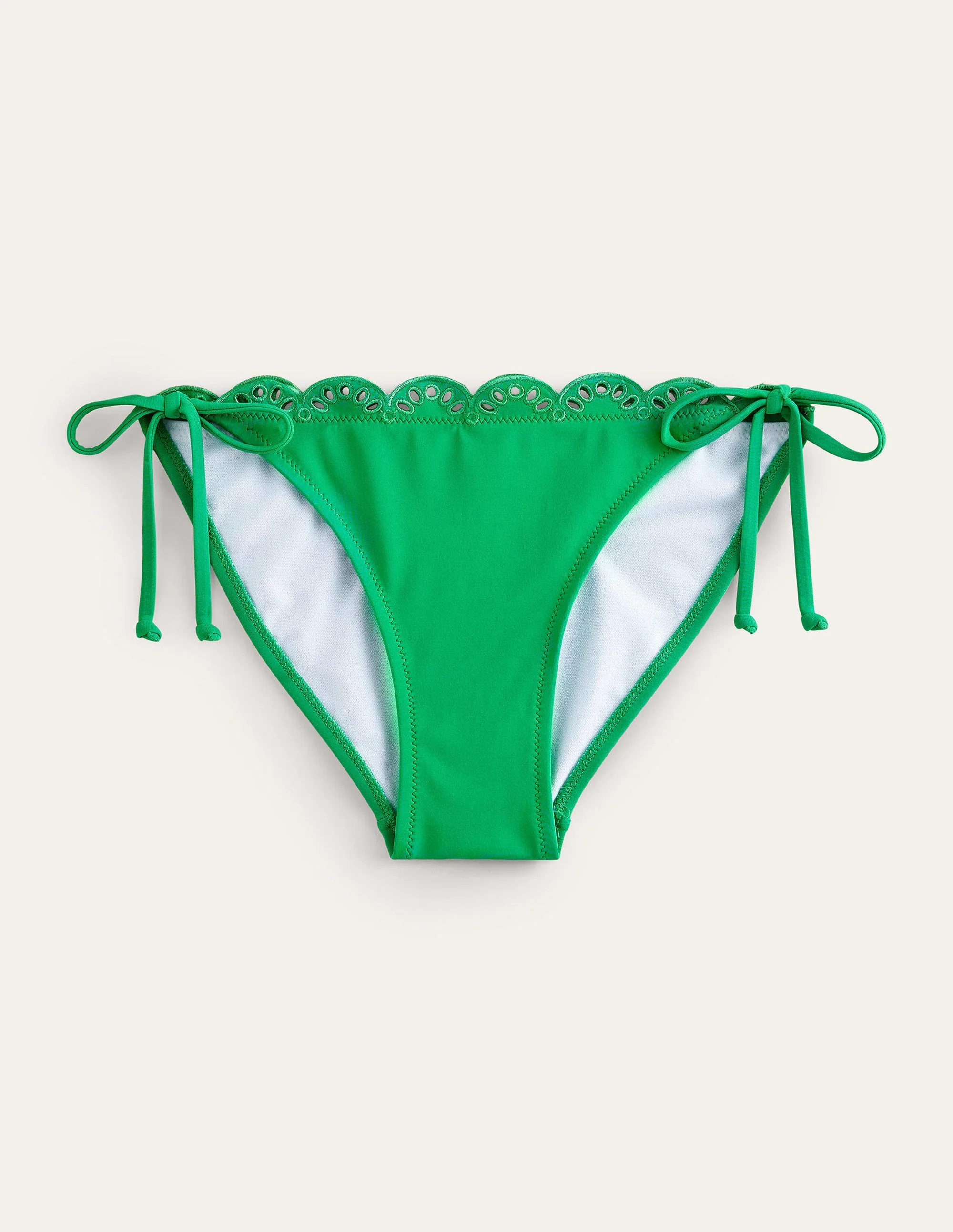 Bikinihöschen mit Lochstickerei-Paprikagrün - Image 5