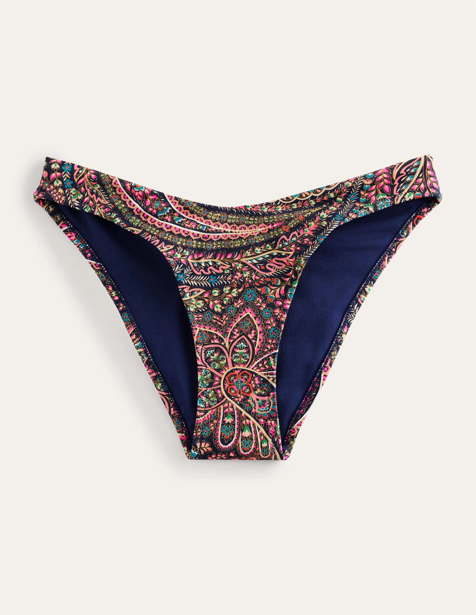 Bikinihose mit geschwungenem Taillenbund-Helles Marineblau, Palast - Image 5