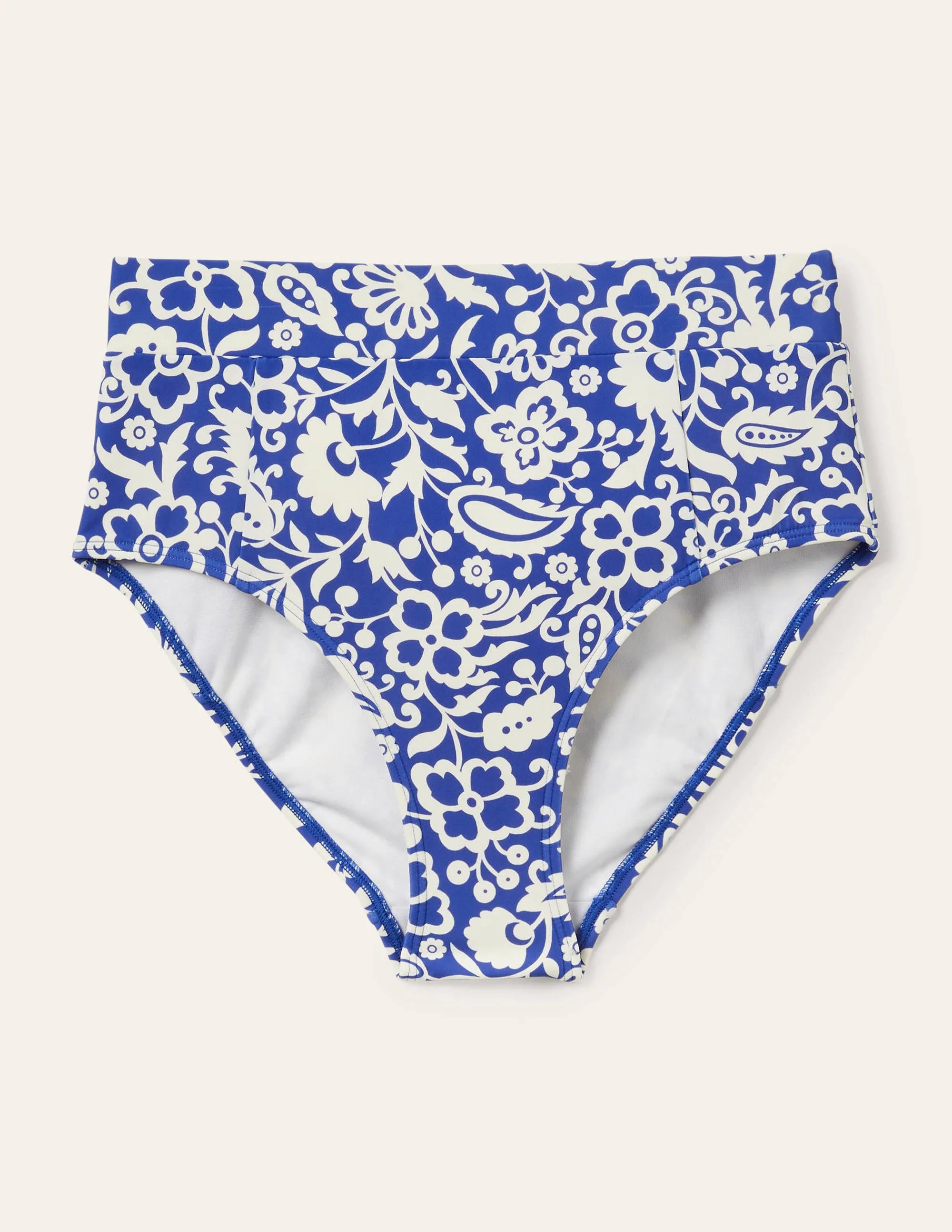 Bikinihose mit hohem Bund-Naturweiß, Orientalisches Paradies - Image 5