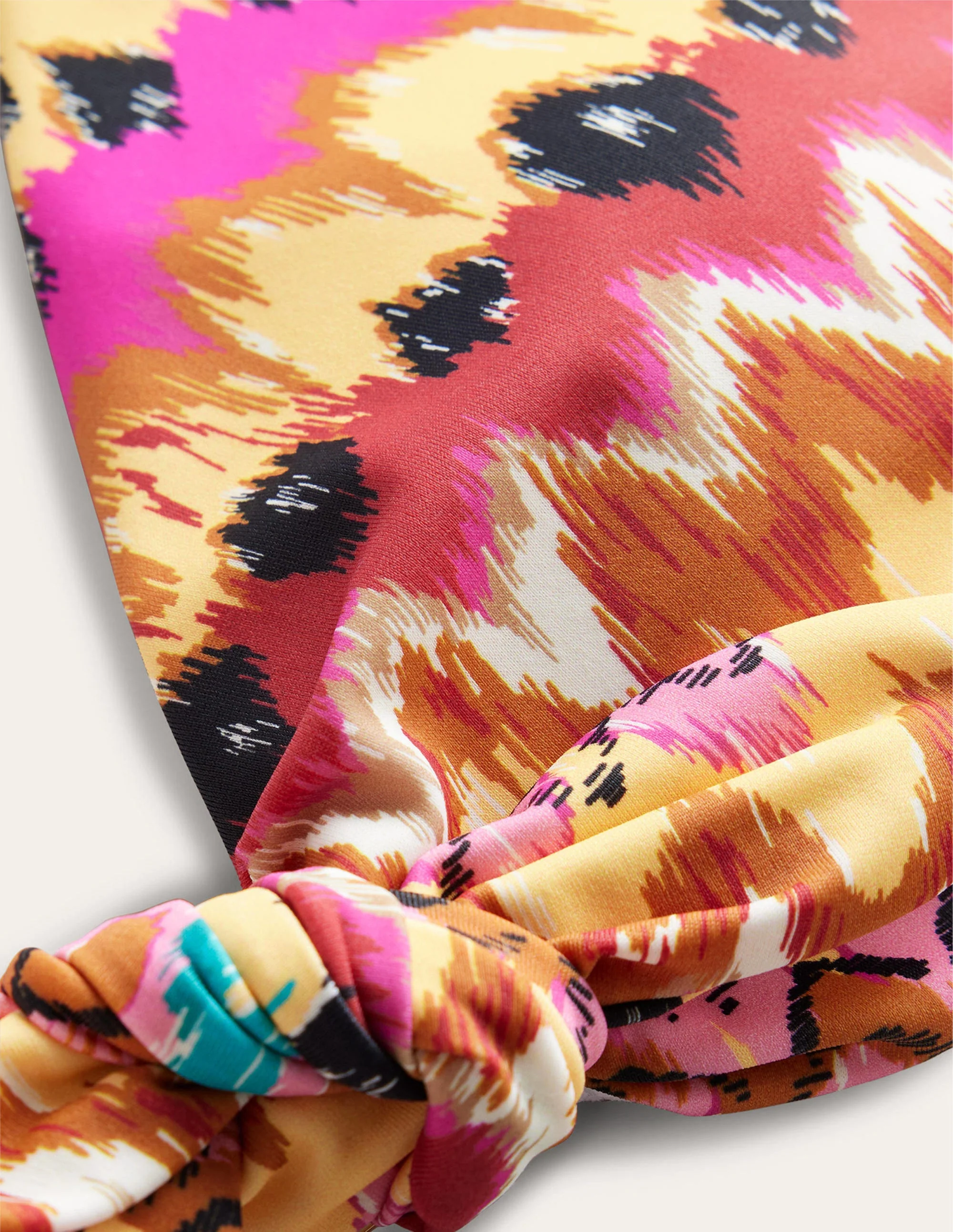 Bikinioberteil mit Flügelärmeln und Schleife-Bunt, Ikat - Image 6