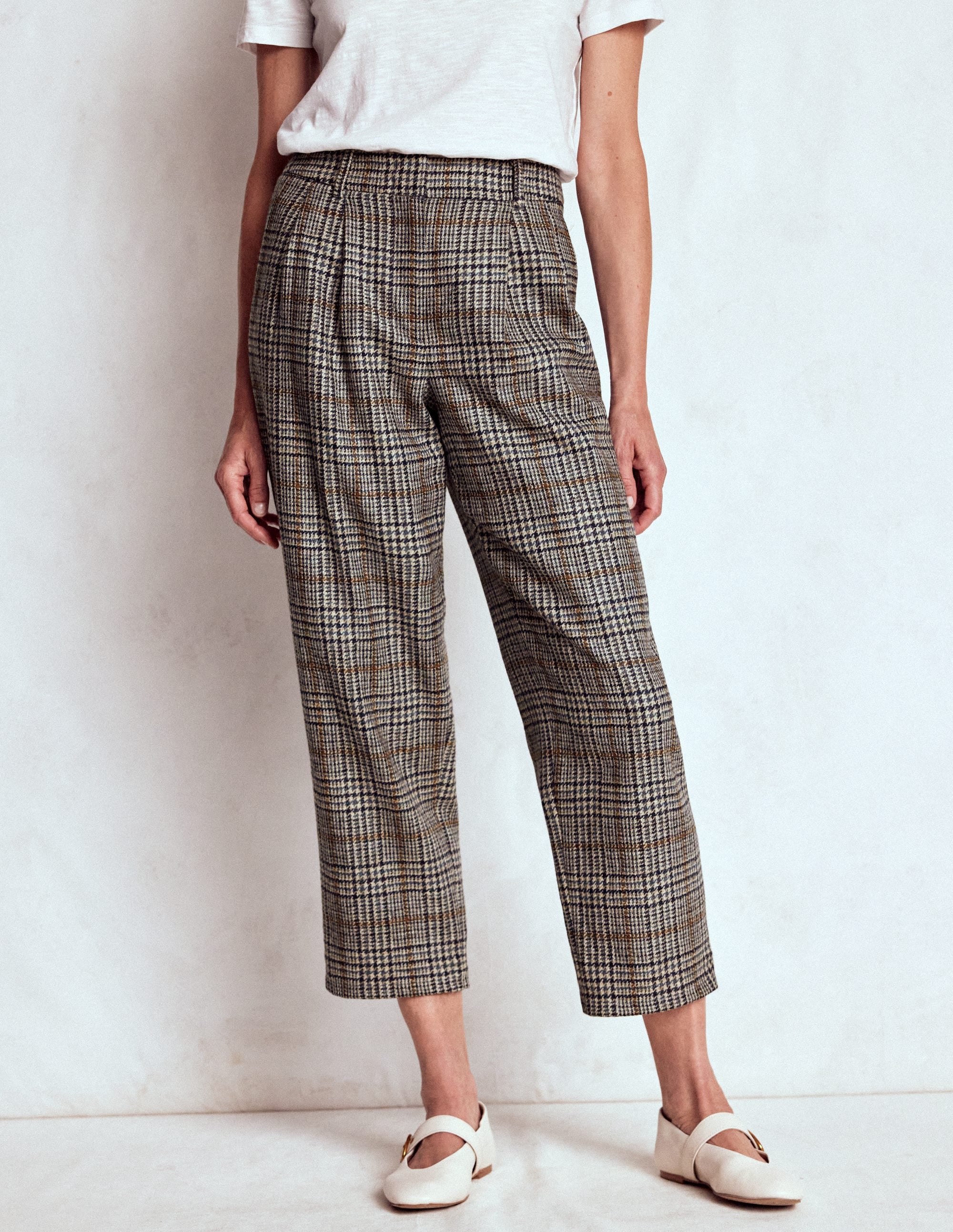Bloomsbury Wollhose-Blau und Grau Glencheck - Image 4