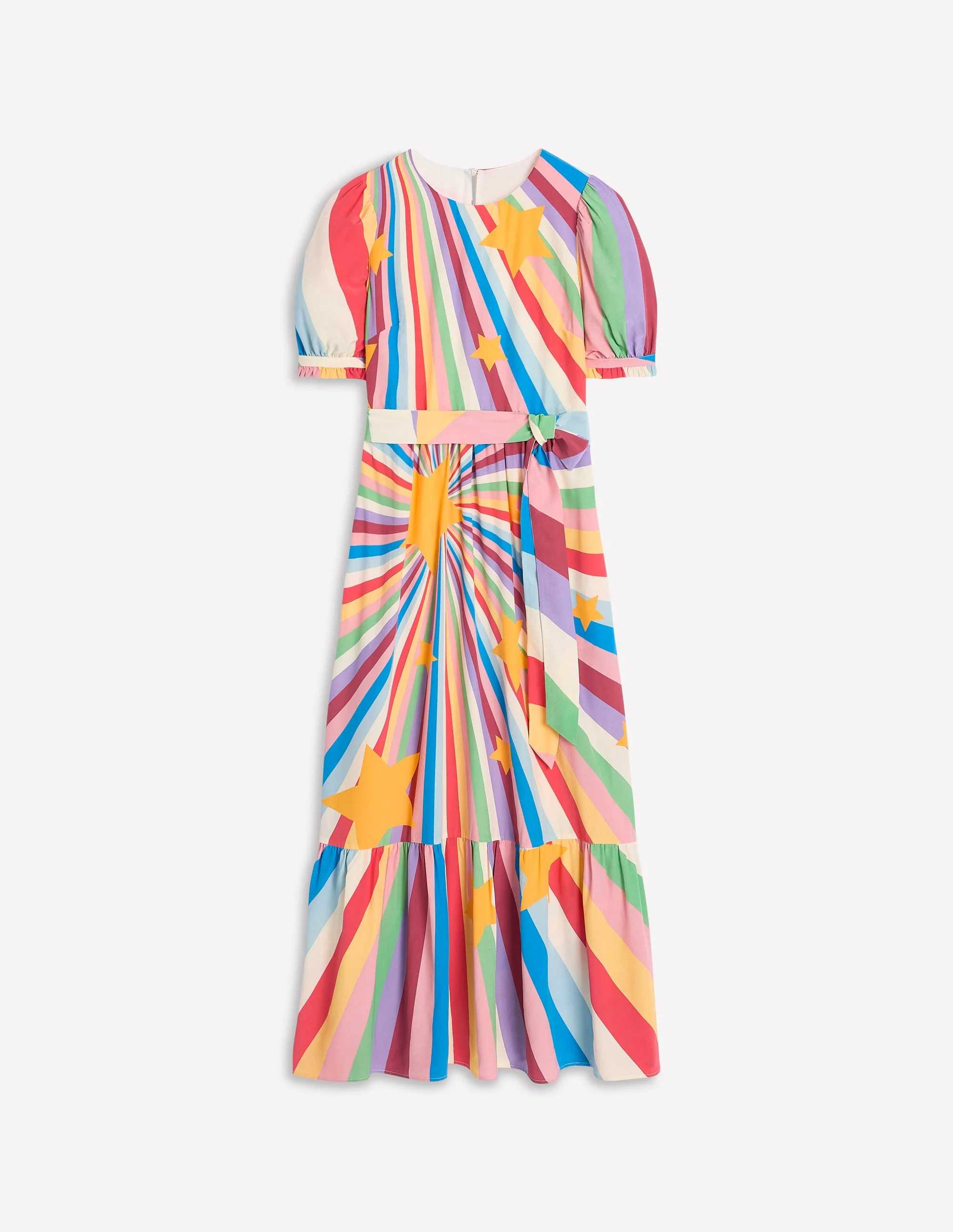 Blousonkleid mit Rundhalsausschnitt-Bunt, Supernova - Image 6