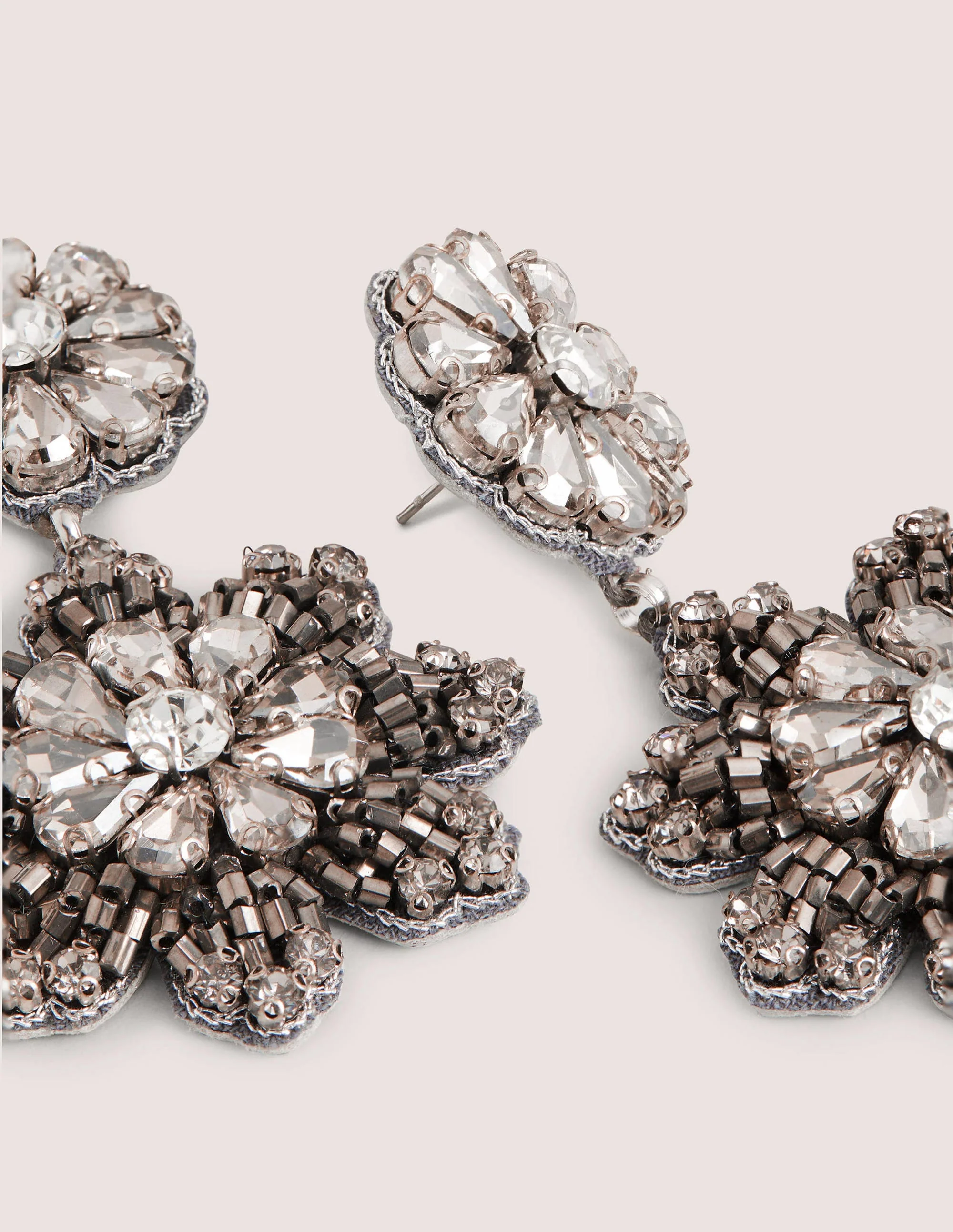 Blumen-Motivohrringe-Einfarbig - Image 3