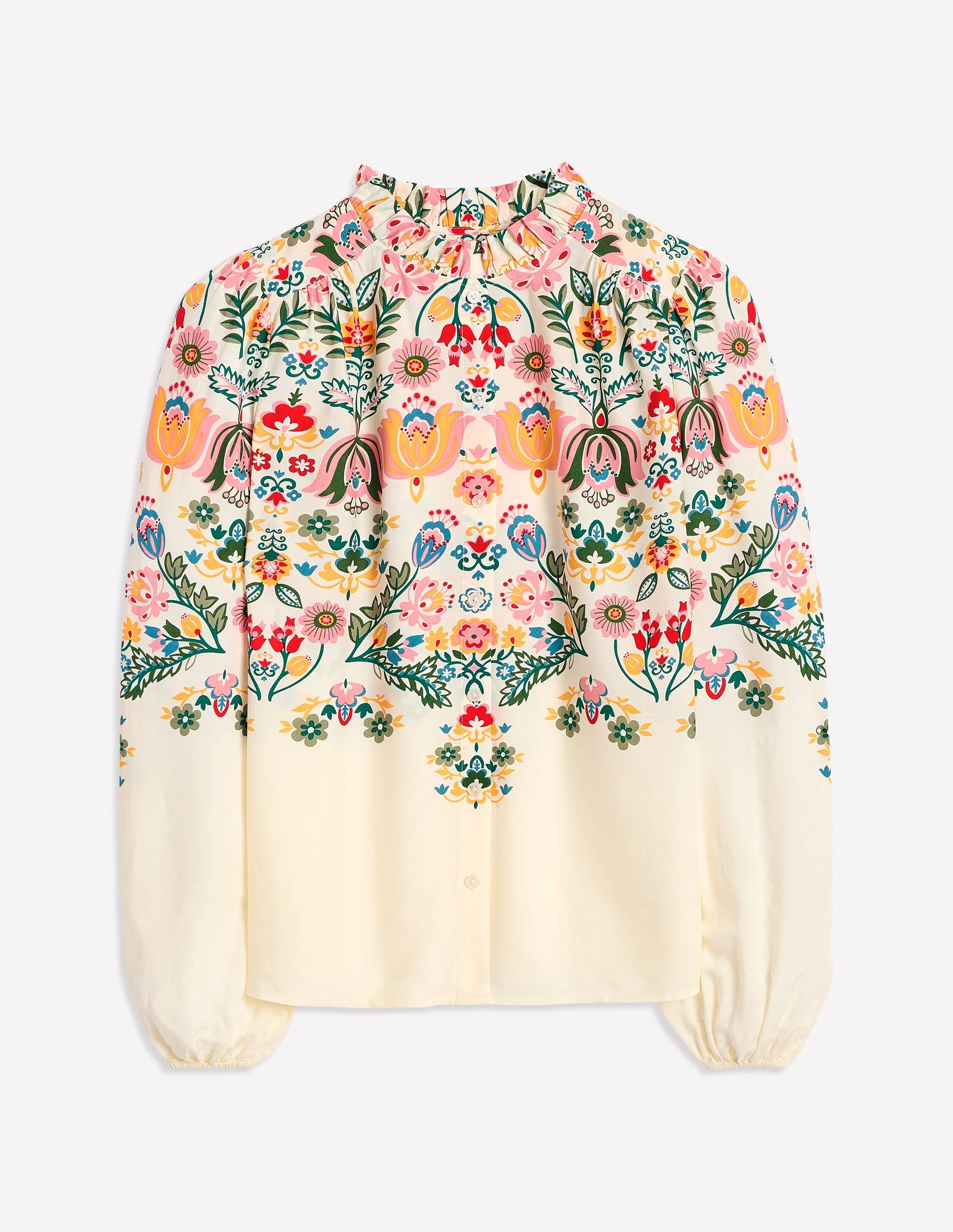 Bluse mit Rüschenkragen-Naturweiß, Tulpenfusion - Image 7