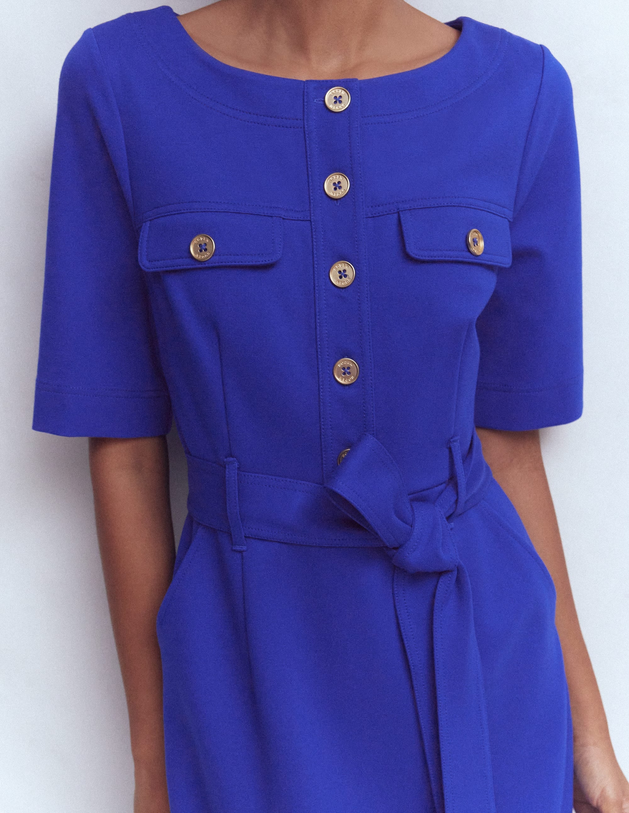 Bria Ponte-Midikleid-Leuchtendes Blau - Image 2