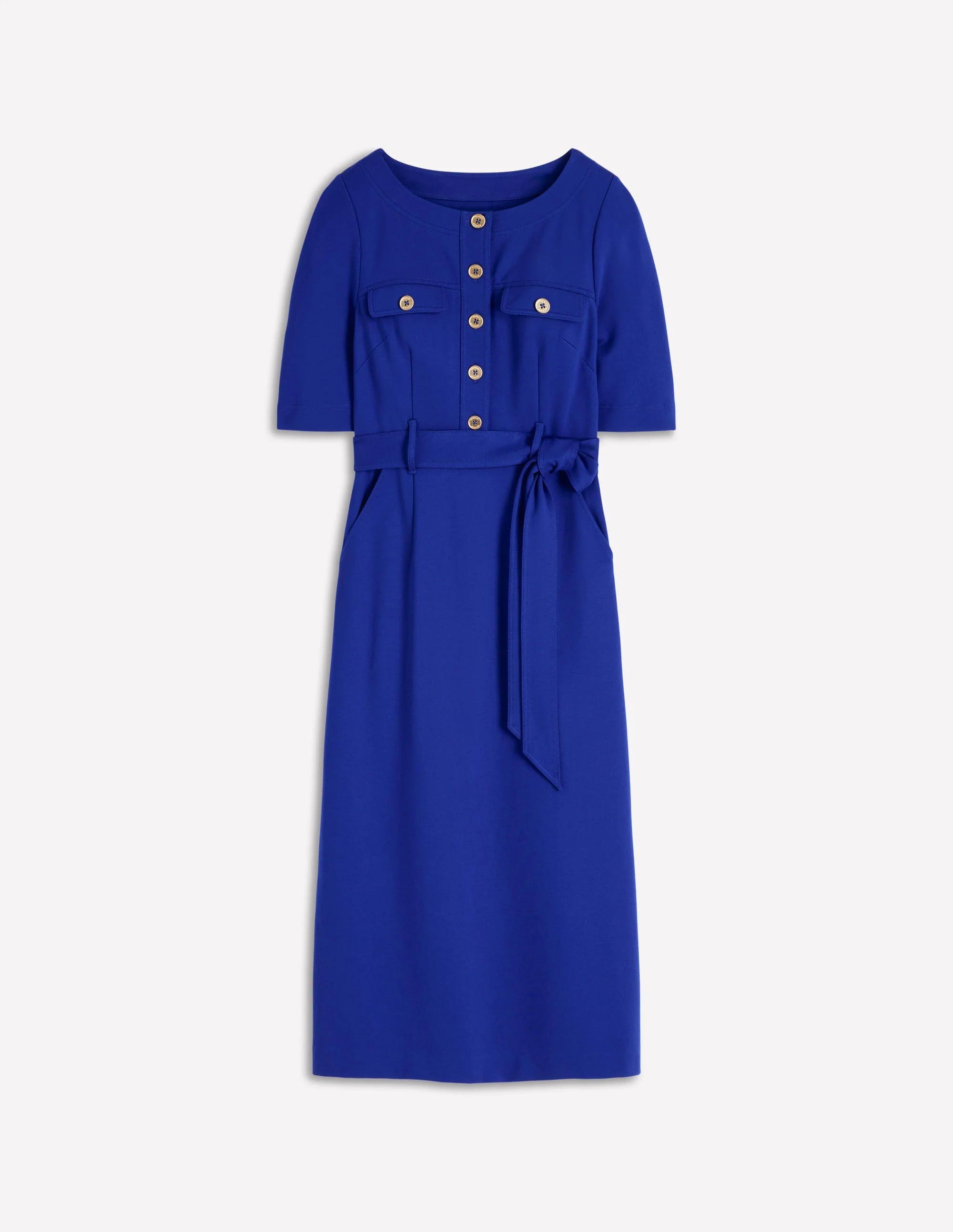 Bria Ponte-Midikleid-Leuchtendes Blau - Image 5