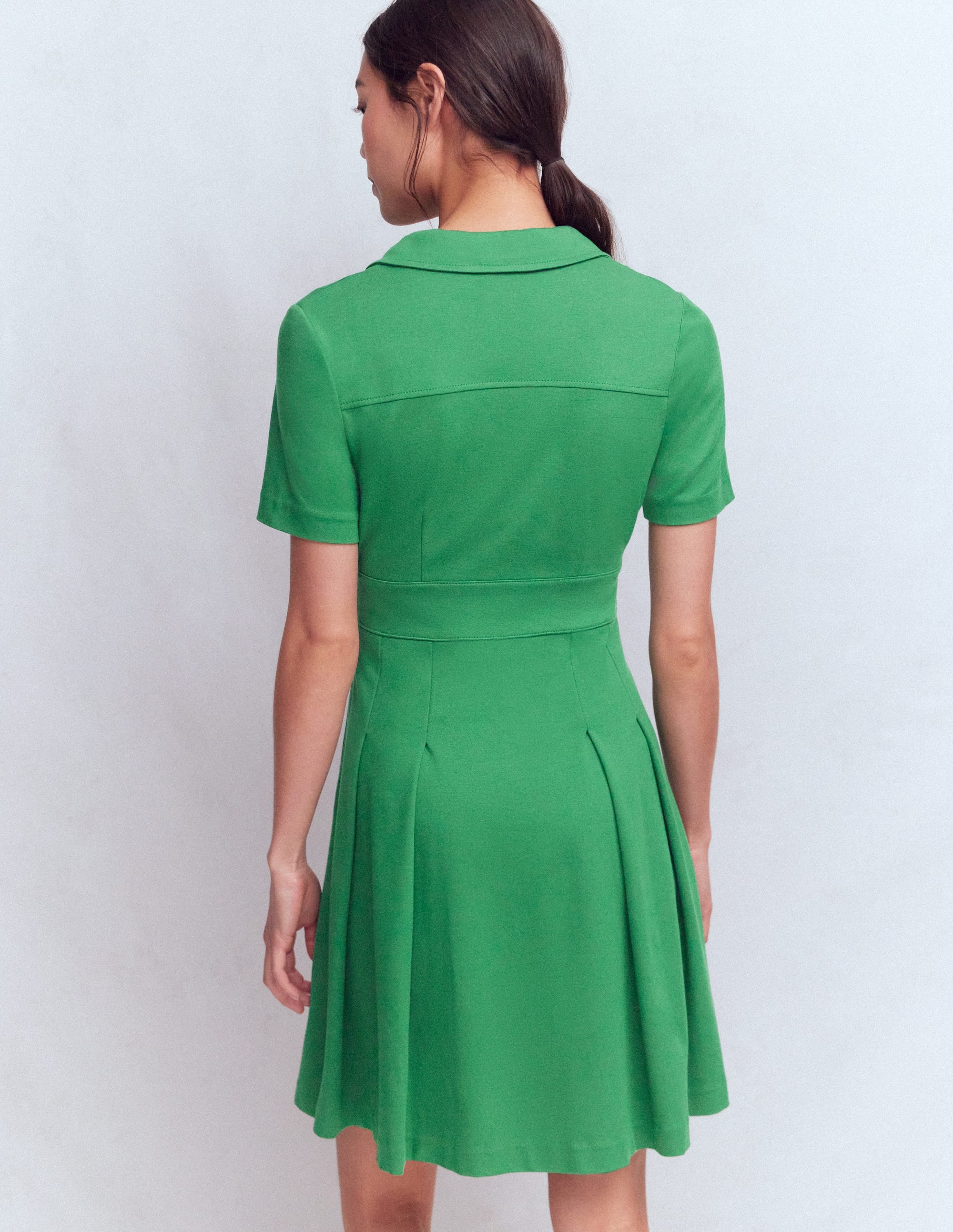 Bridget Kurzes Ponte-Kleid-Frisches Grün - Image 4