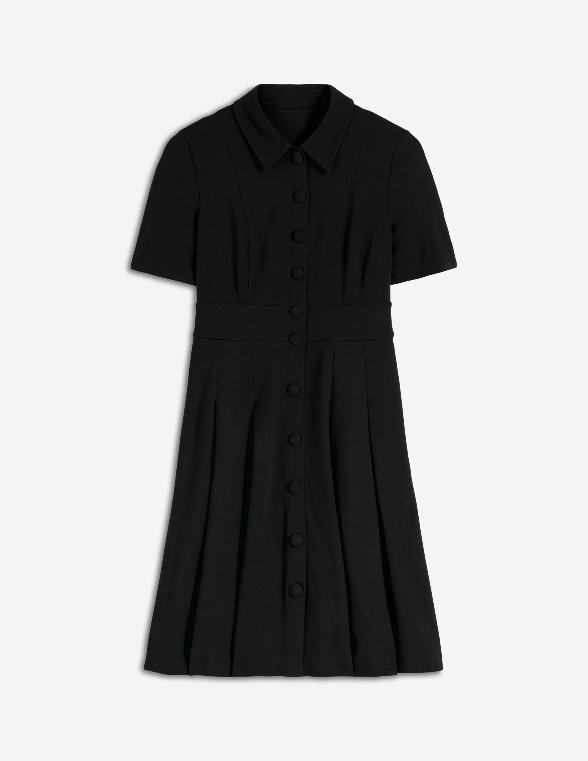 Bridget Kurzes Ponte-Kleid-Schwarz - Image 6