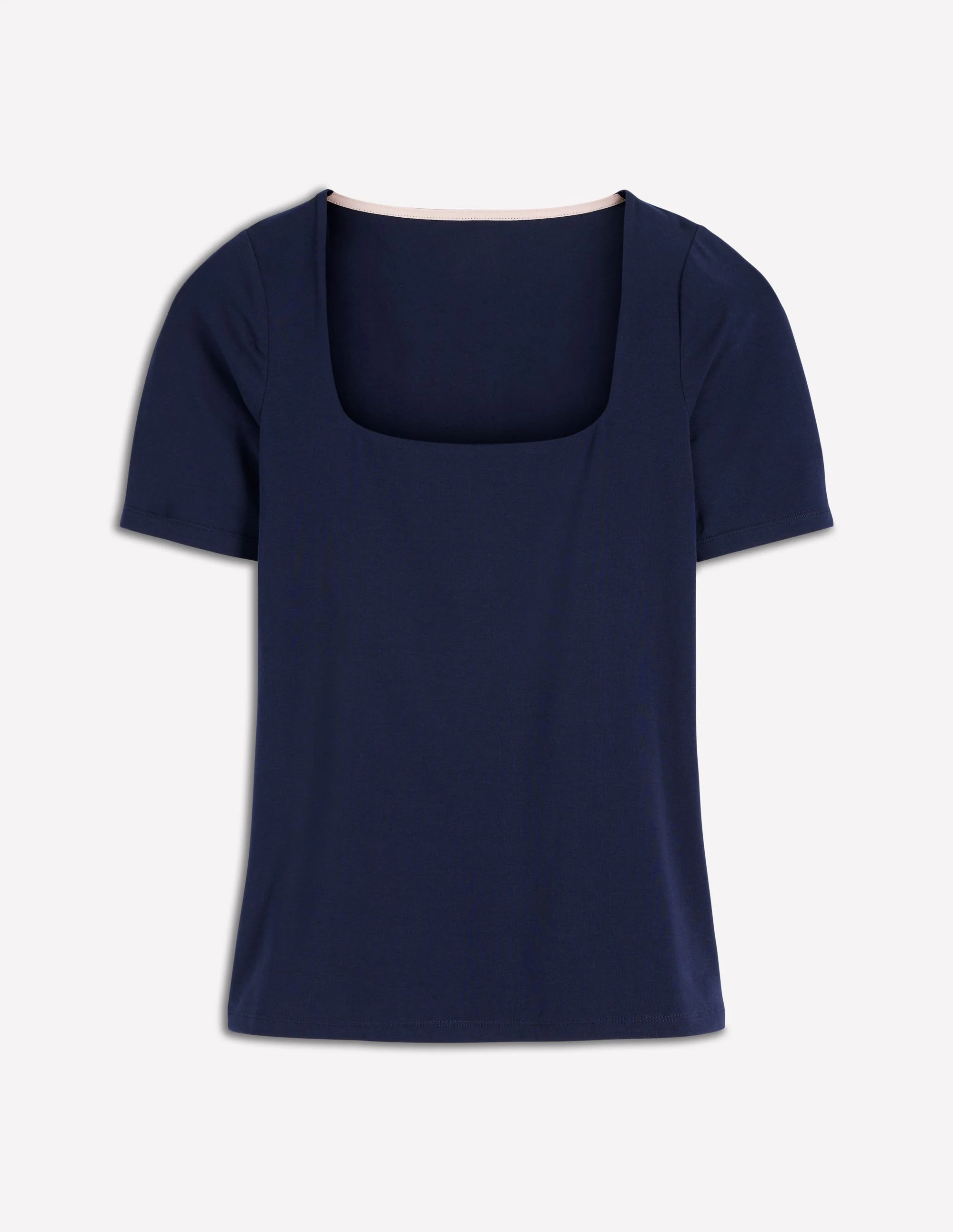 Brooke Doppellagiges T-Shirt-Marineblau - Image 5