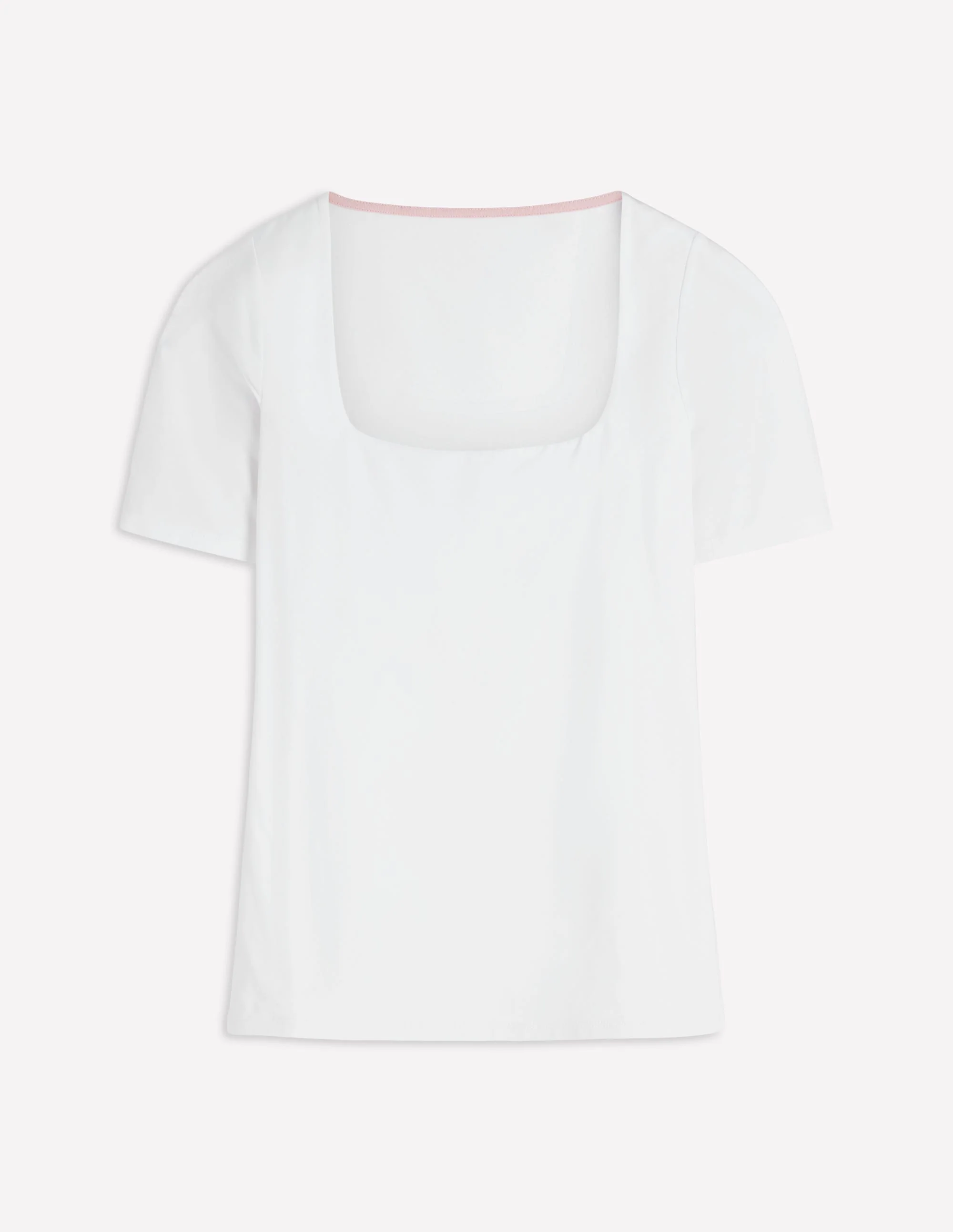 Brooke Doppellagiges T-Shirt-Weiß - Image 6