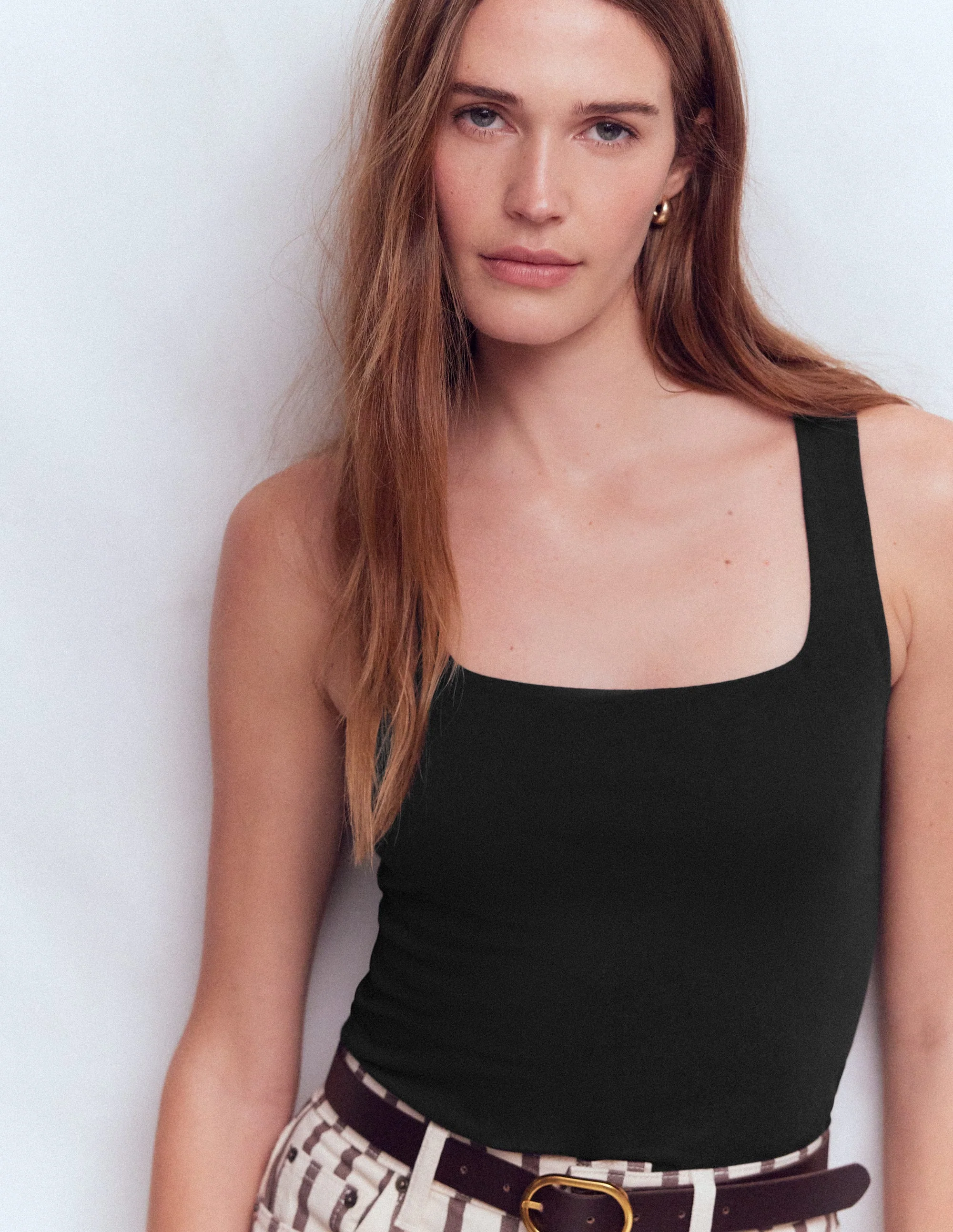 Brooke Doppellagiges Top-Schwarz - Image 2