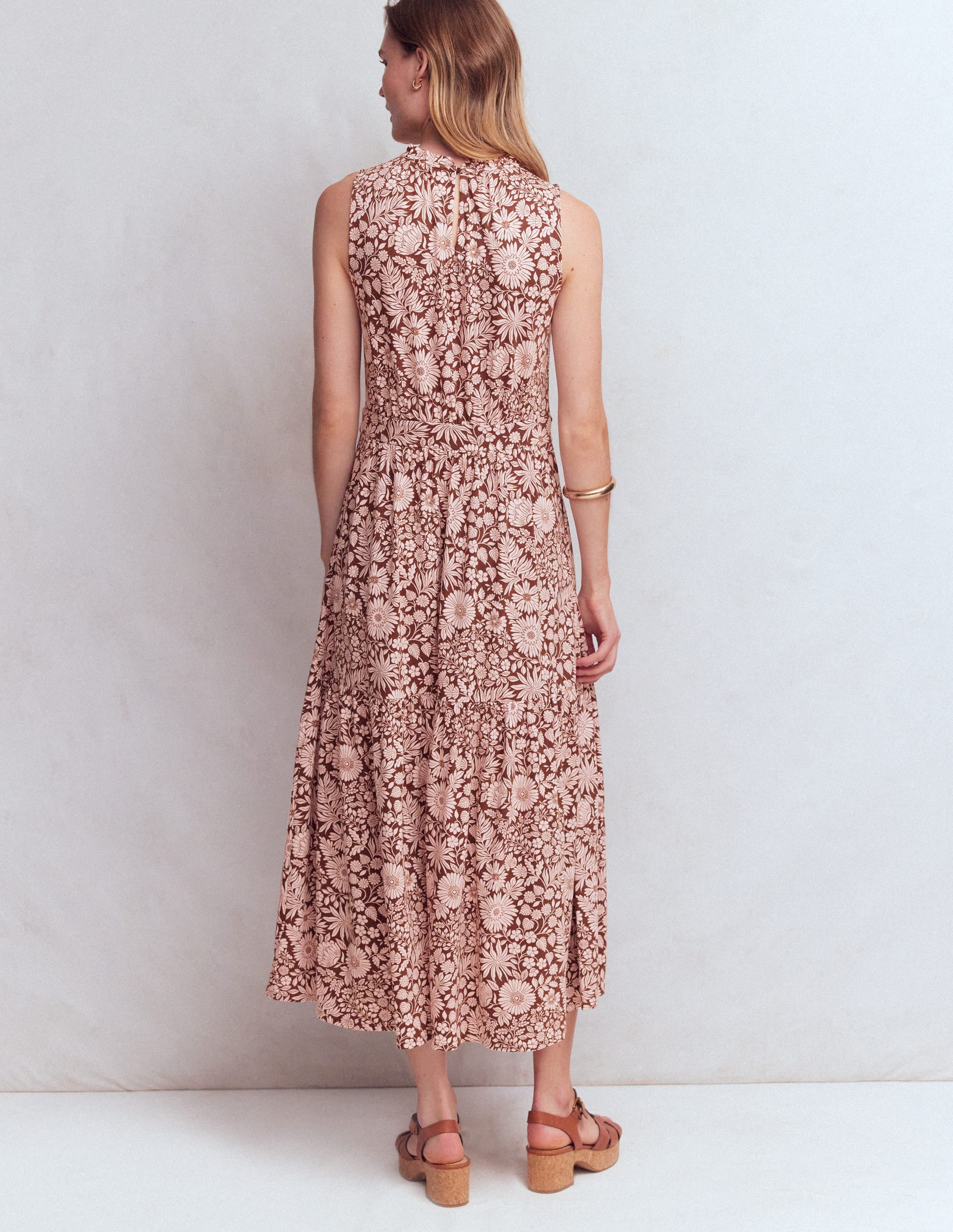 Camalie Jersey-Maxikleid-Umbra, Blühendes Blumenbeet - Image 4