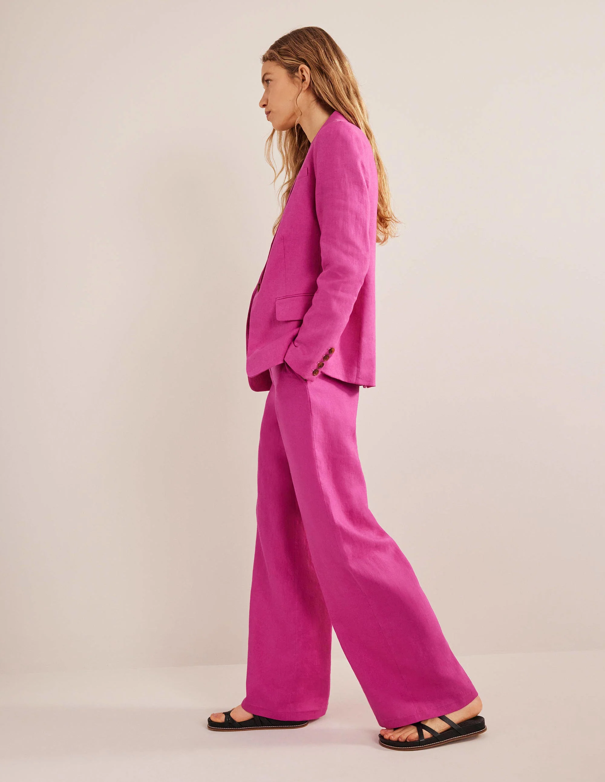 Cambridge Leinenblazer-Magenta - Image 6