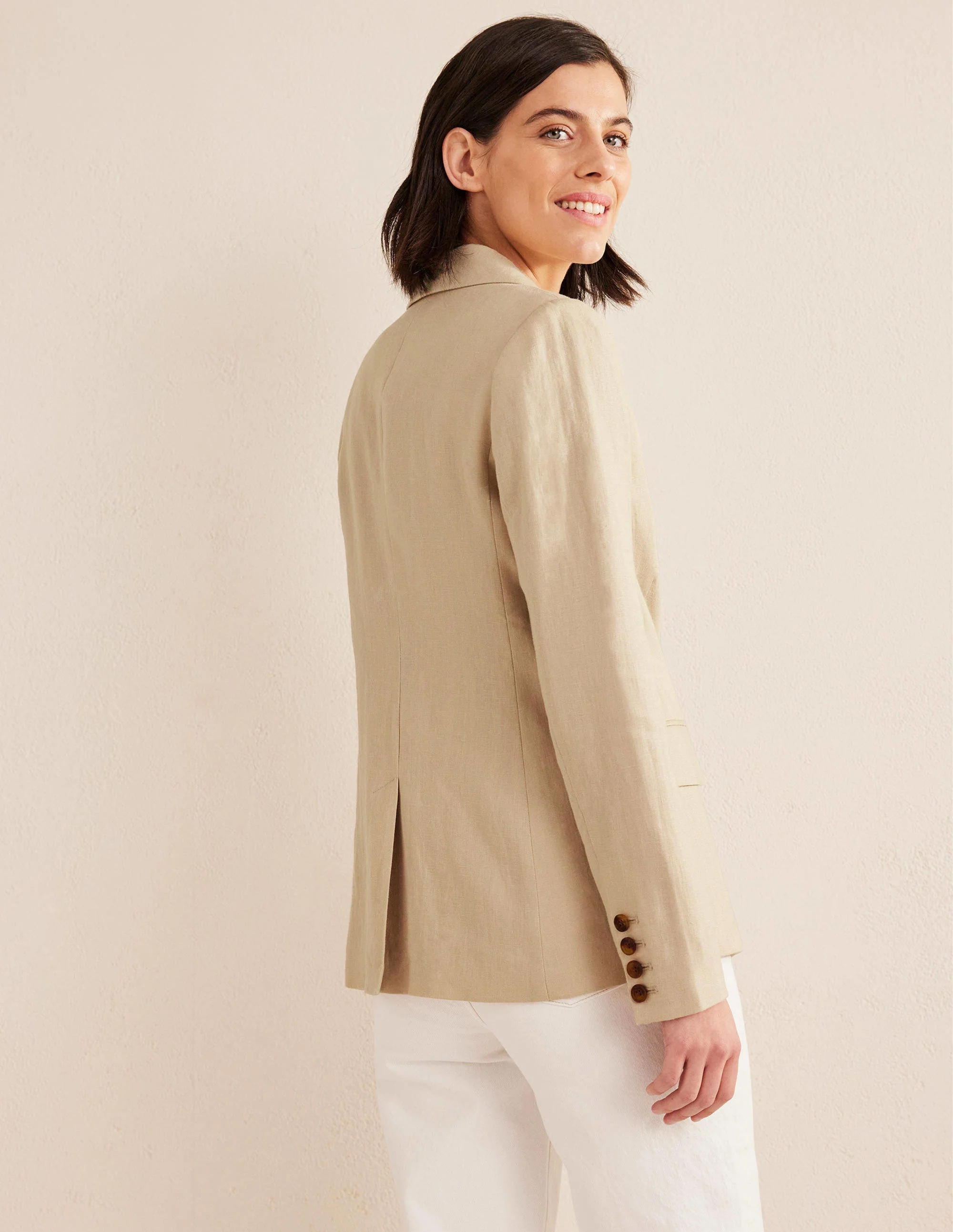 Cambridge Leinenblazer-Seilbraun - Image 3