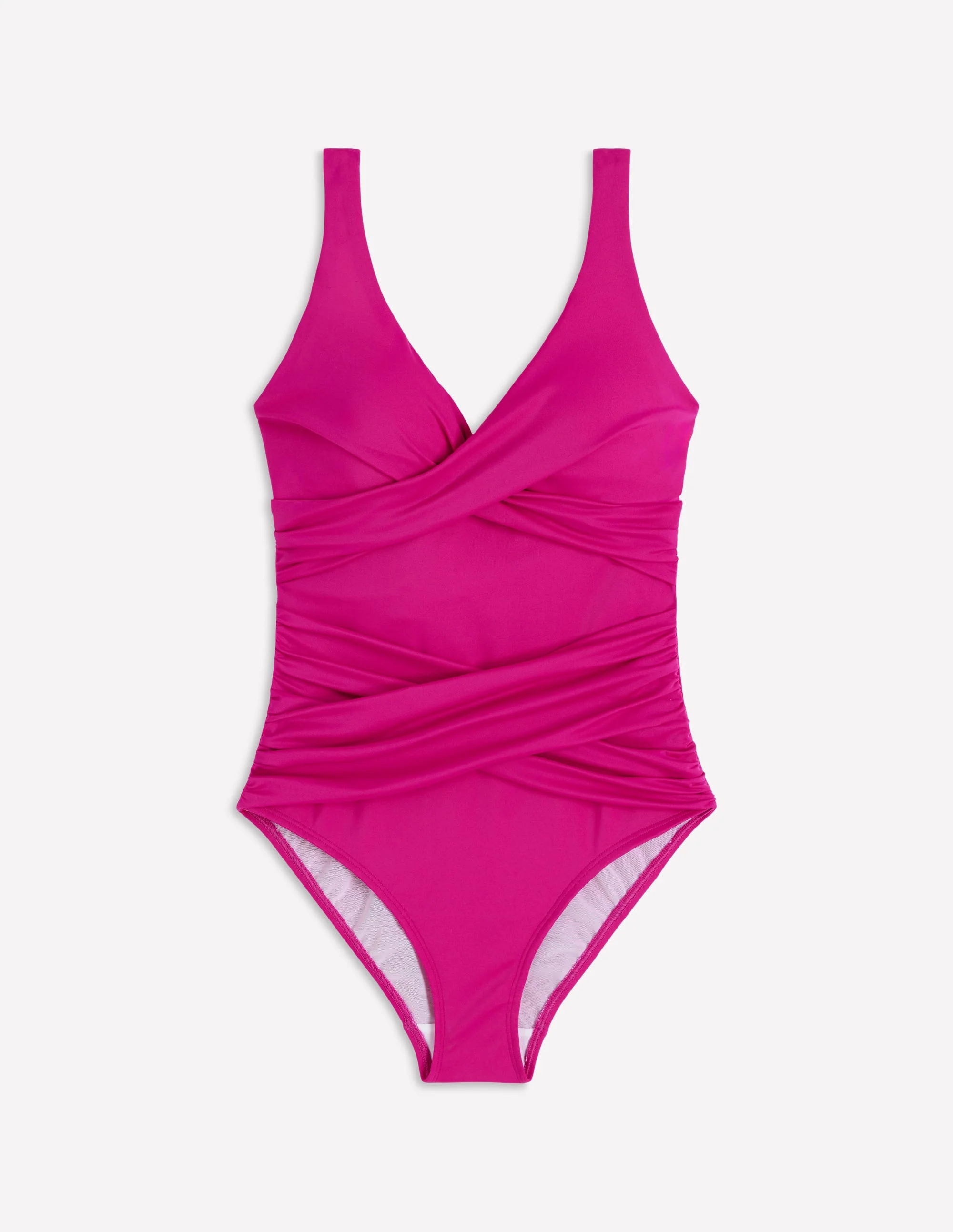 Cannes Badeanzug in Wickeloptik-Helles Fuchsia - Image 5