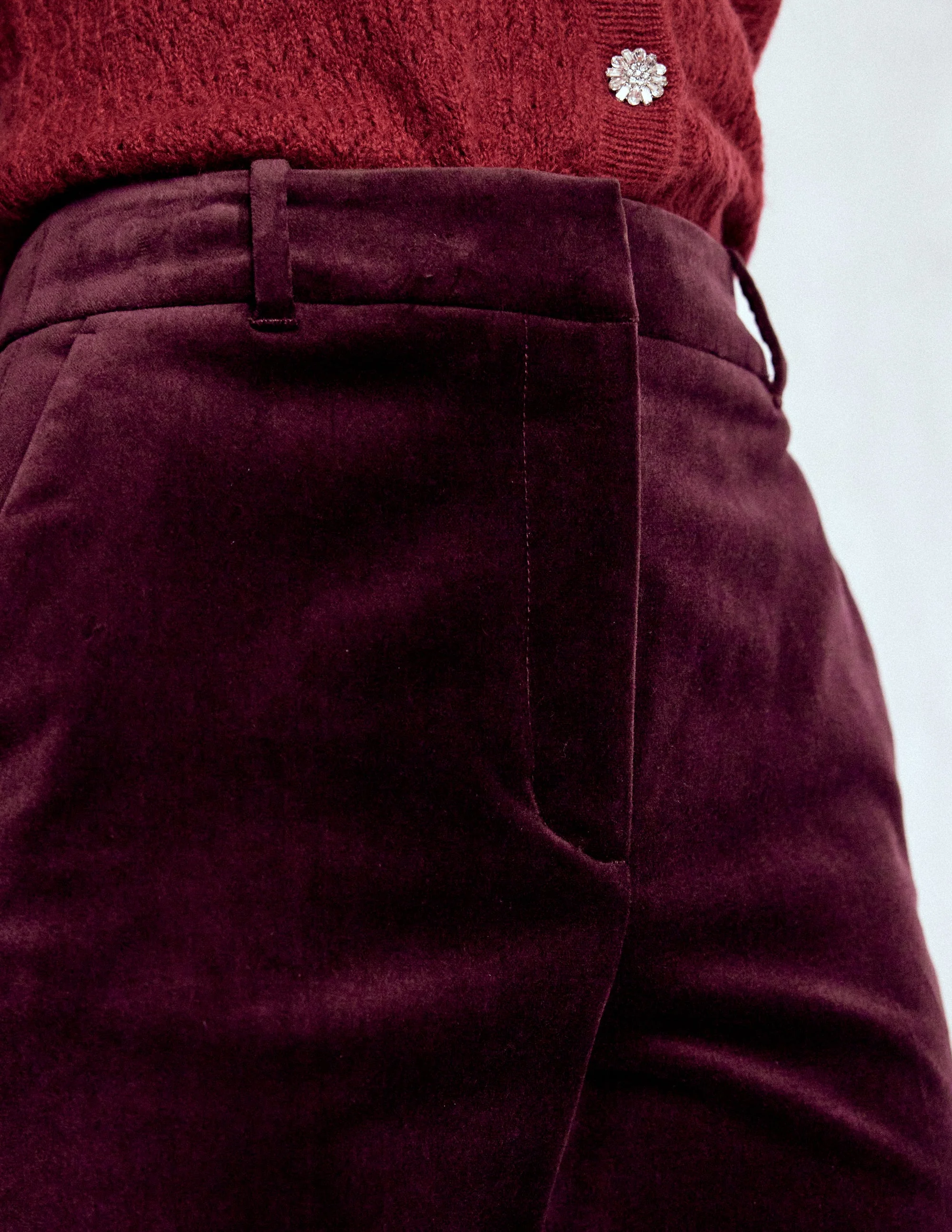 Canonbury Samthose-Dunkle Kirsche - Image 2