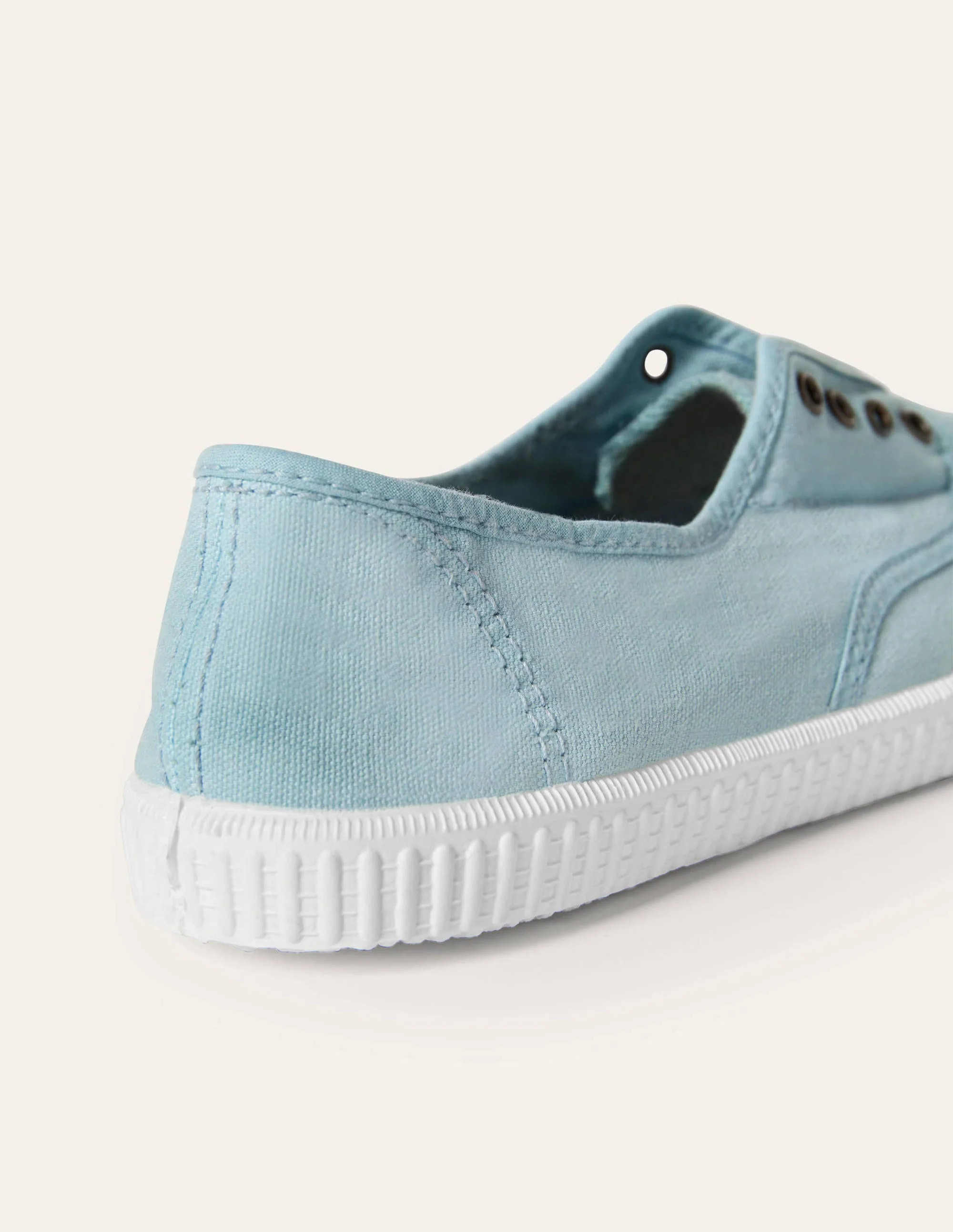 Canvas-Turnschuhe ohne Schnürung-Hellblau - Image 3