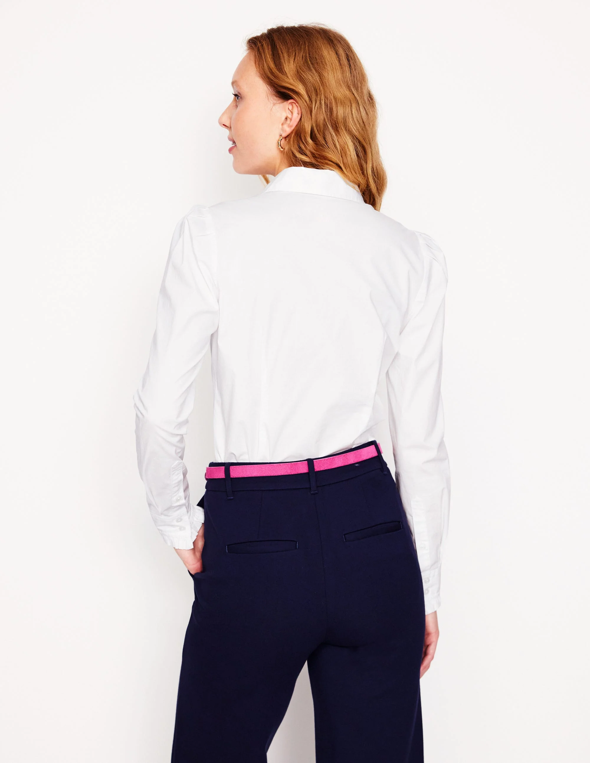Cara Stretch-Baumwollhemd-Weiß - Image 3