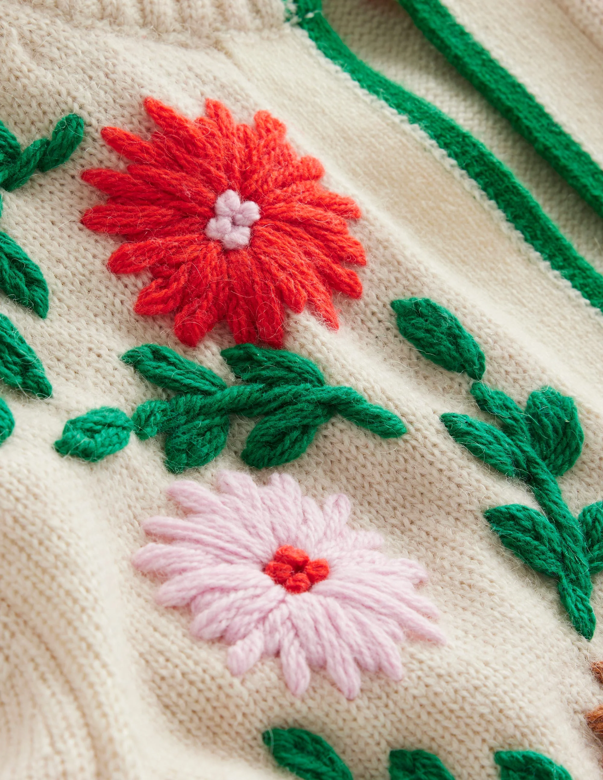 Cardigan mit Blumenstickerei-Black - Image 7