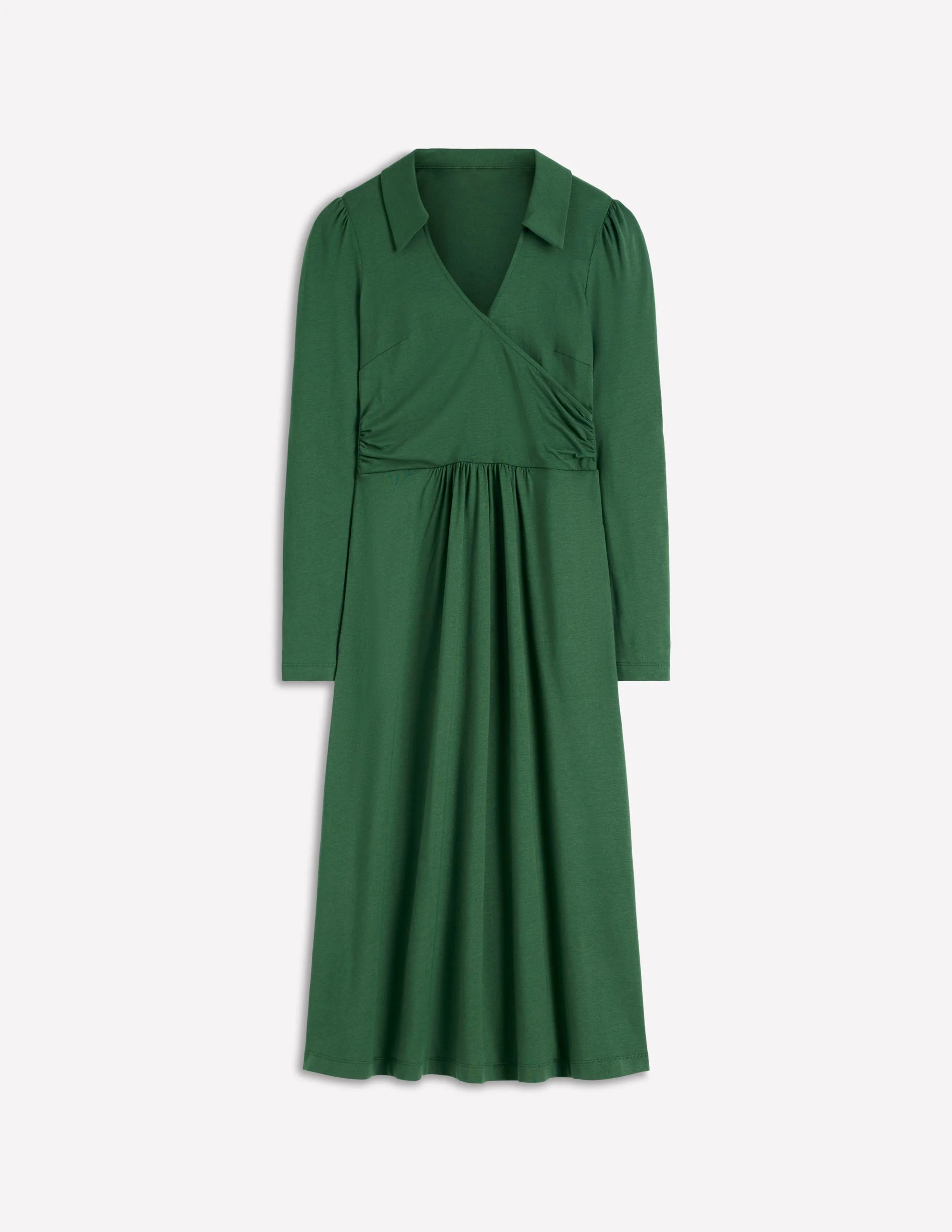 Carla Jersey-Wickelkleid-Jagdgrün - Image 5
