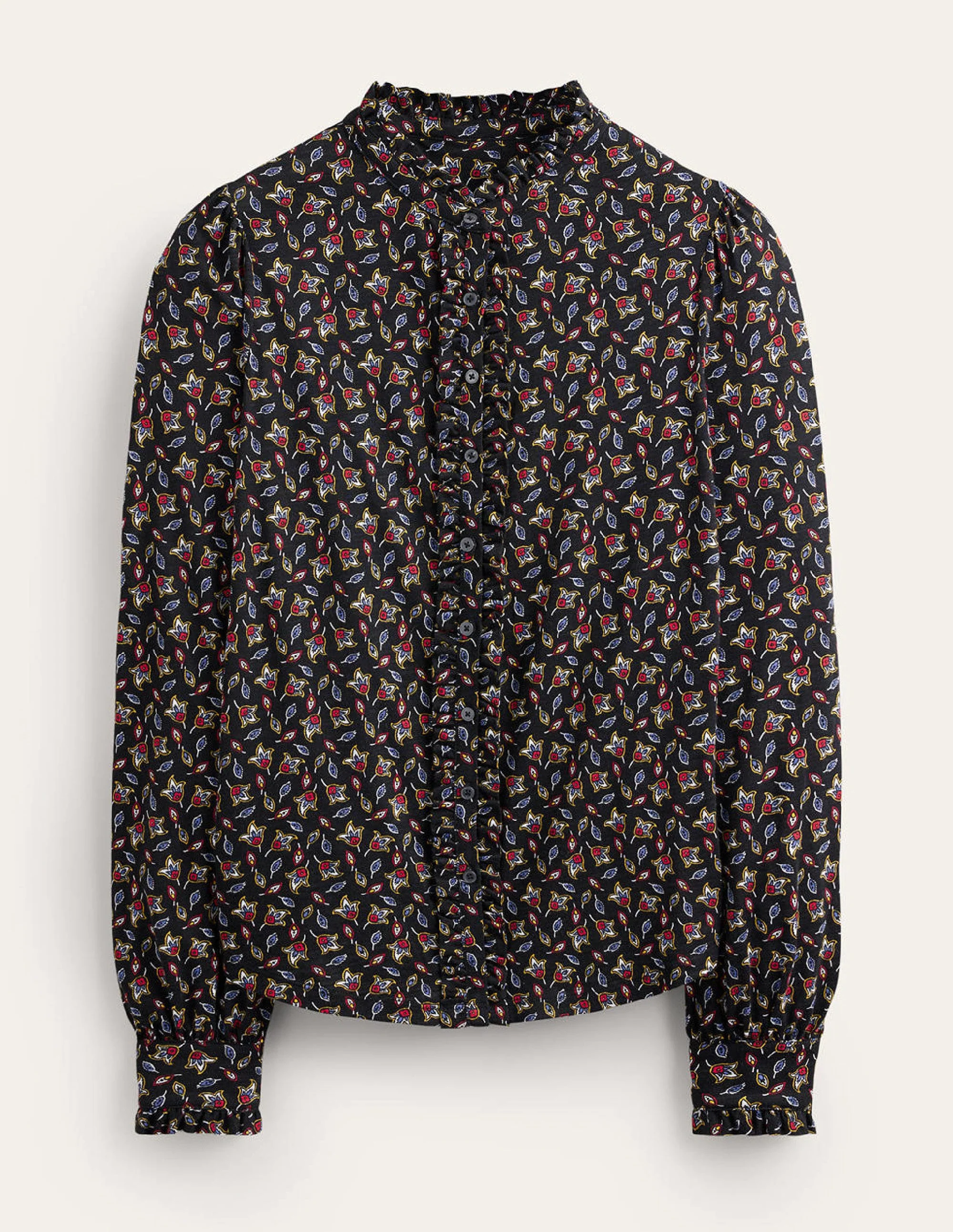 Caroline Jersey-Hemd-Bunt, Tulpenknospe - Image 6