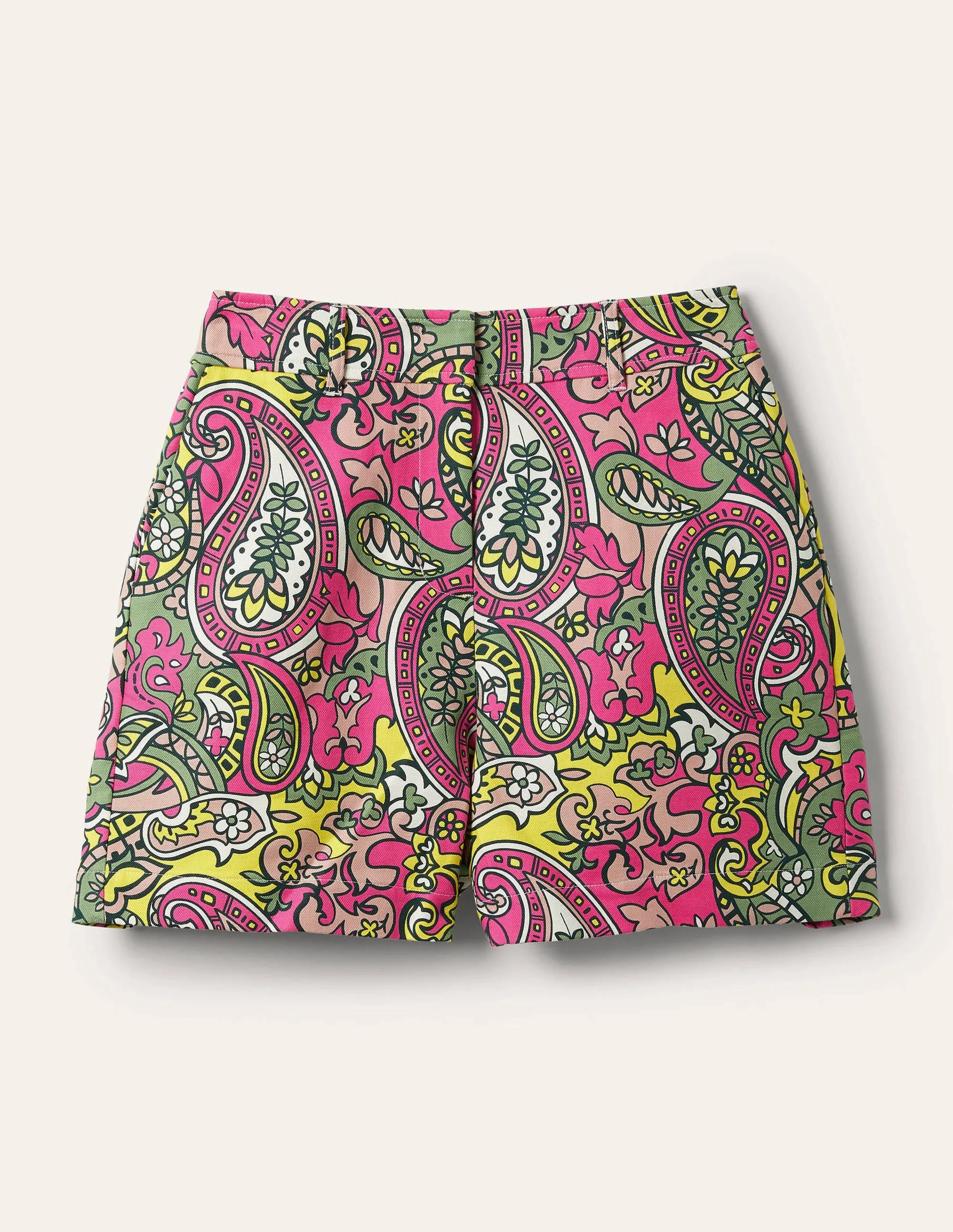 Carrie Hoch geschnittene Shorts-Knalliges Stiefmütterchen, Paisleymuster - Image 6
