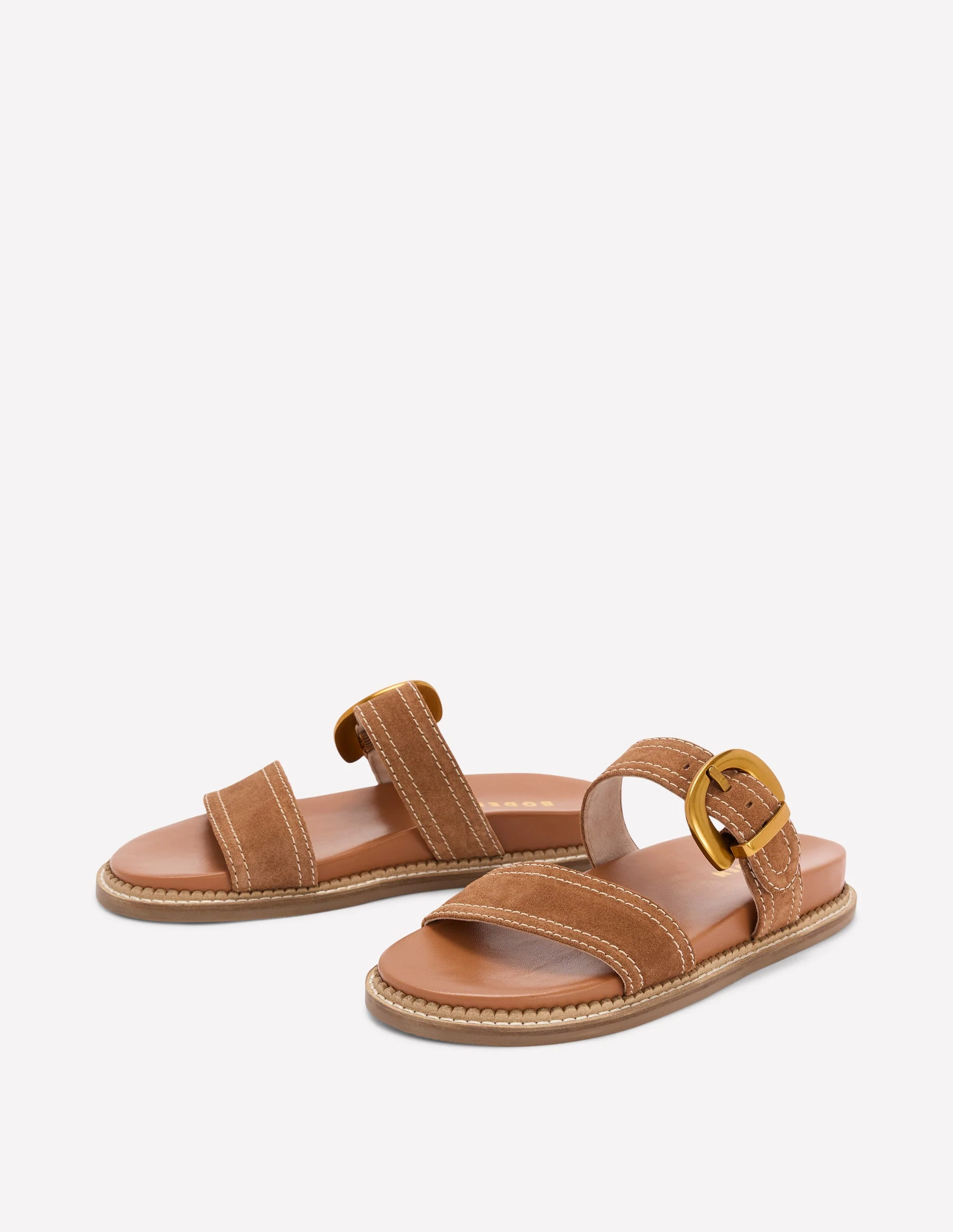 Caryl Sandalen mit Doppelriemen-Hellbraun - Image 4