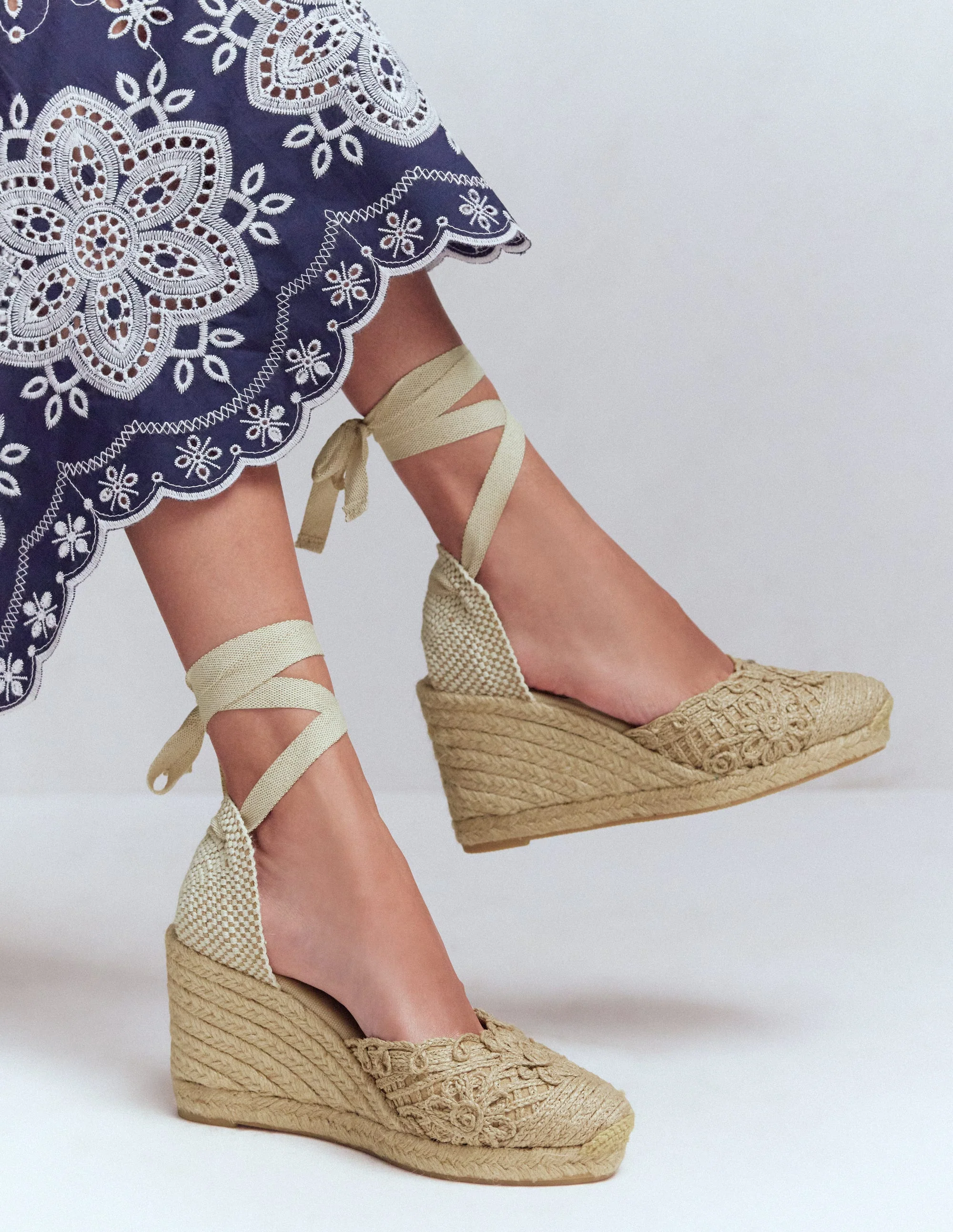 Cassie Espadrilles mit hohem Keilabsatz-Naturbelassen - Image 2