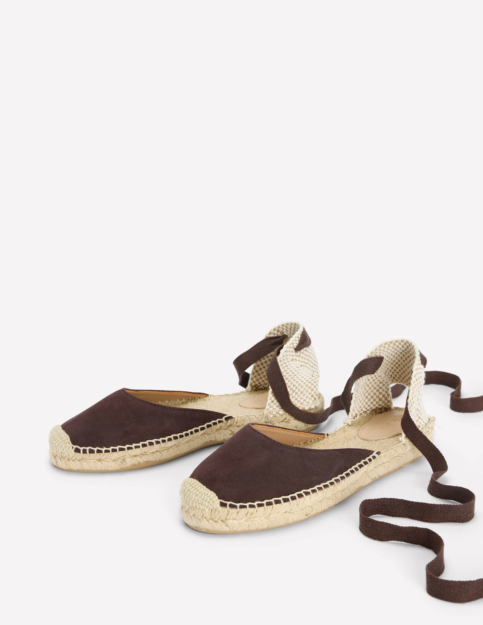 Cassie Flache Espadrilles-Bitterschokolade - Image 3